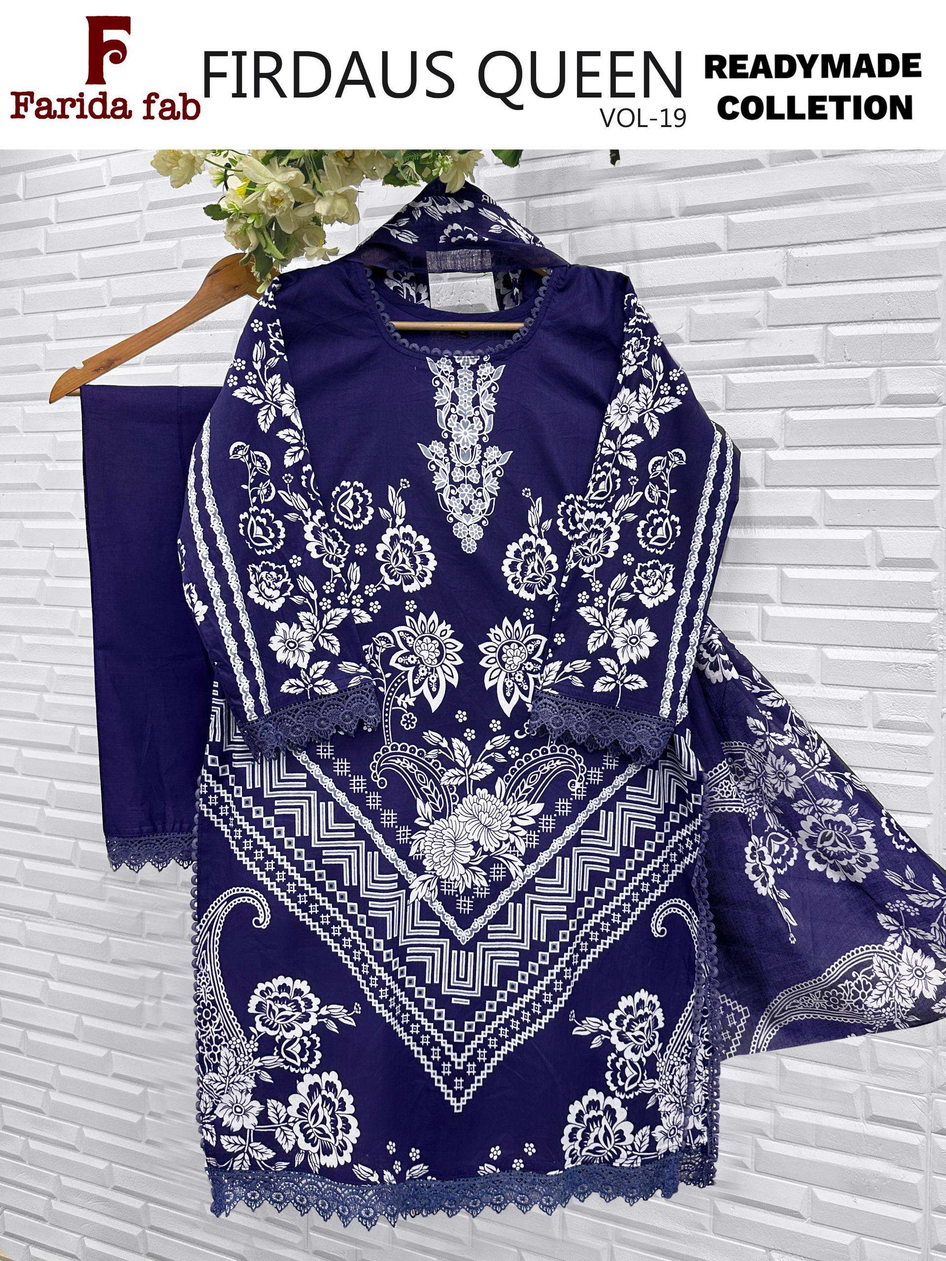 FARIDA FAB FIRDOUS QUEEN VOL 19 READY MADE COLLECTION 
