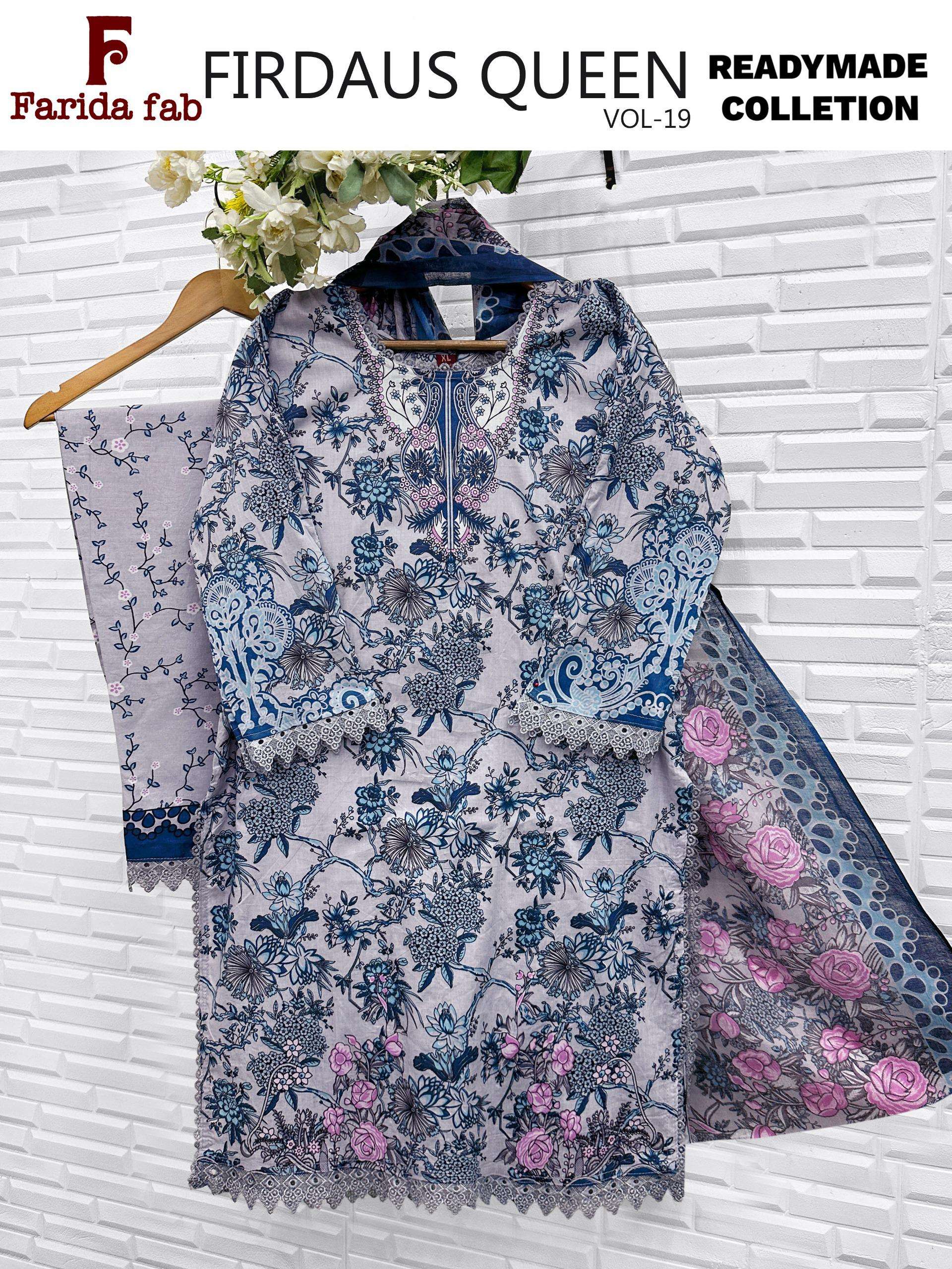 FARIDA FAB FIRDOUS QUEEN VOL 19 READY MADE COLLECTION 