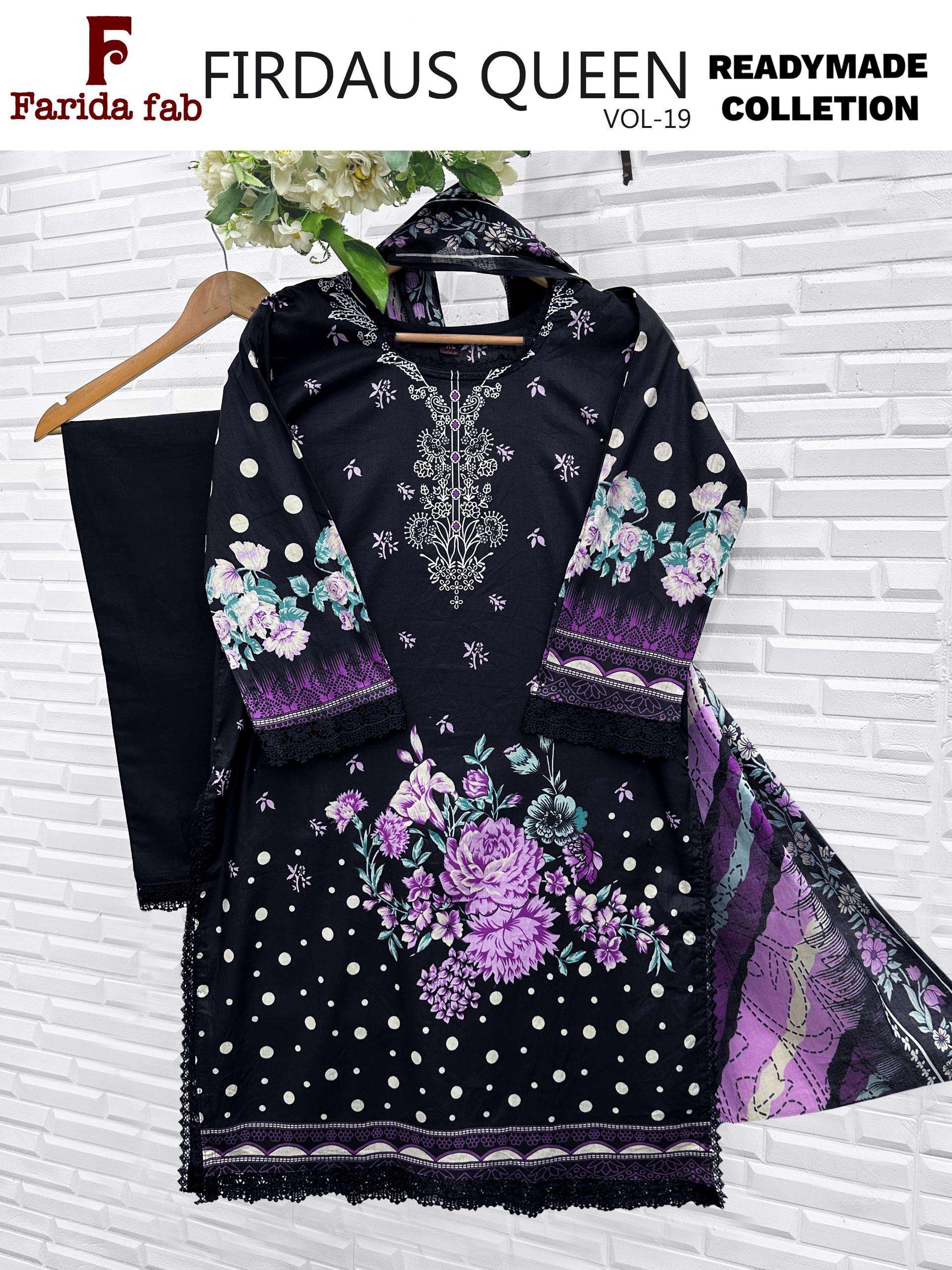 FARIDA FAB FIRDOUS QUEEN VOL 19 READY MADE COLLECTION 