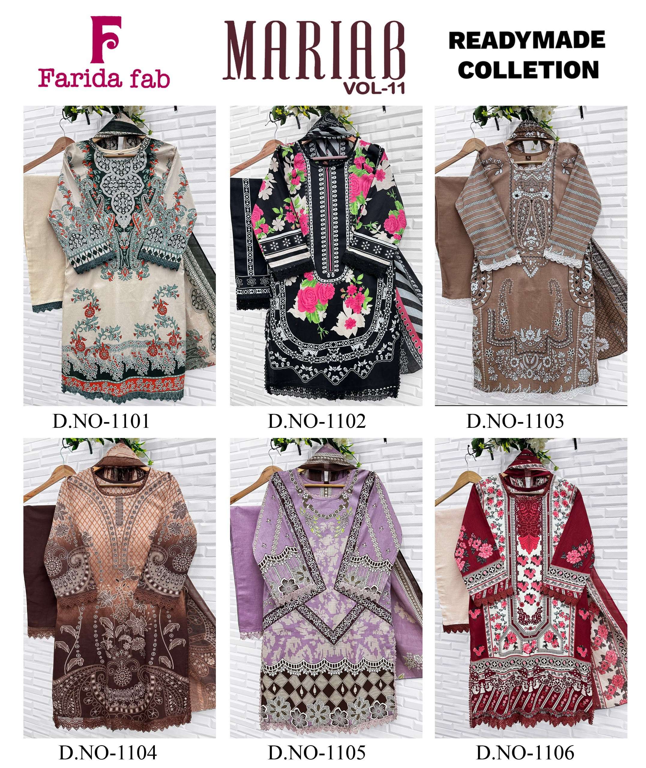 FARIDA FAB MARIA B VOL 11 READY MADE COLLECTION 