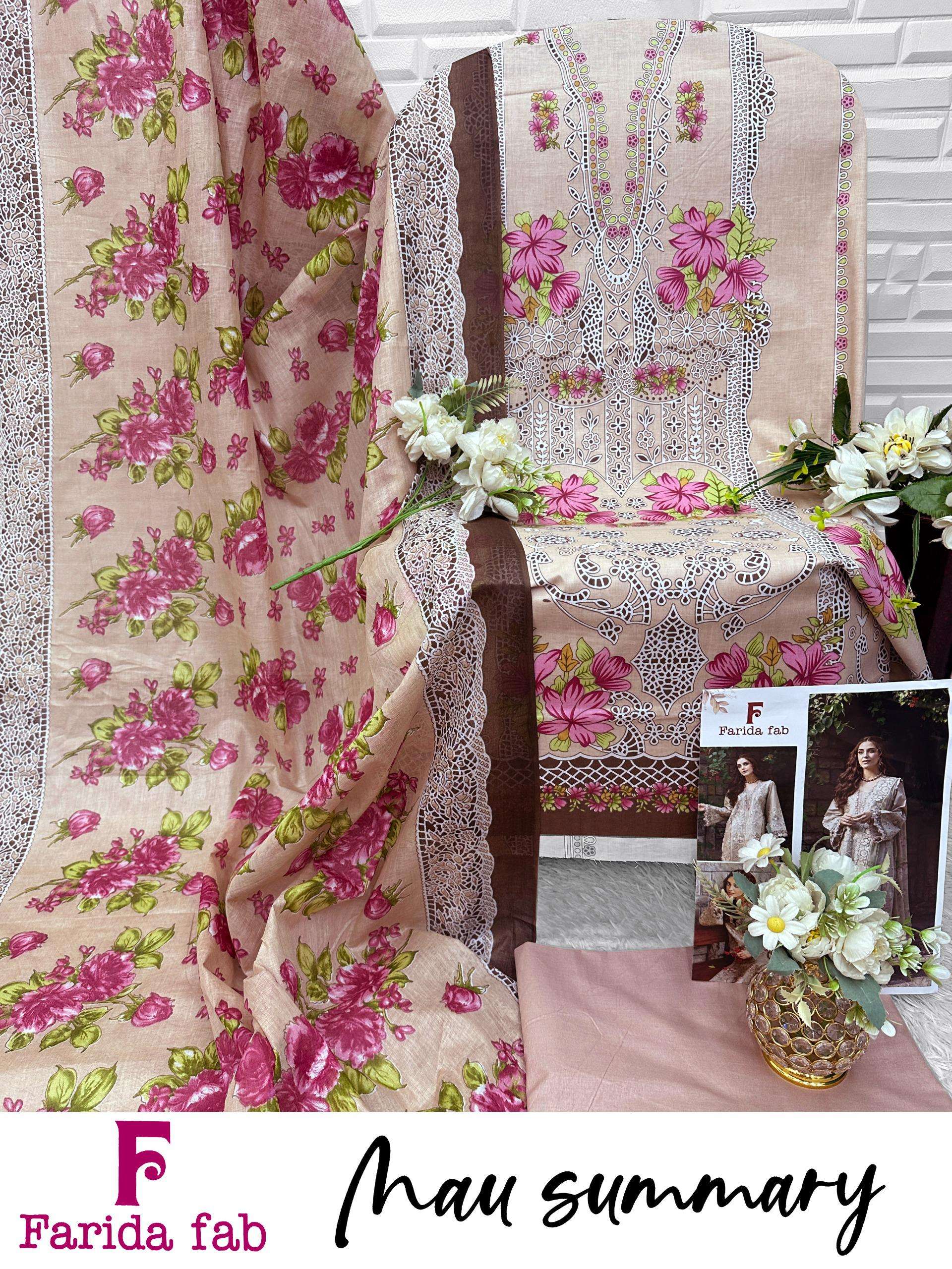 FARIDA FAB MAU SUMMARY COTTON DIGITAL PRINT SALWAR SUIT
