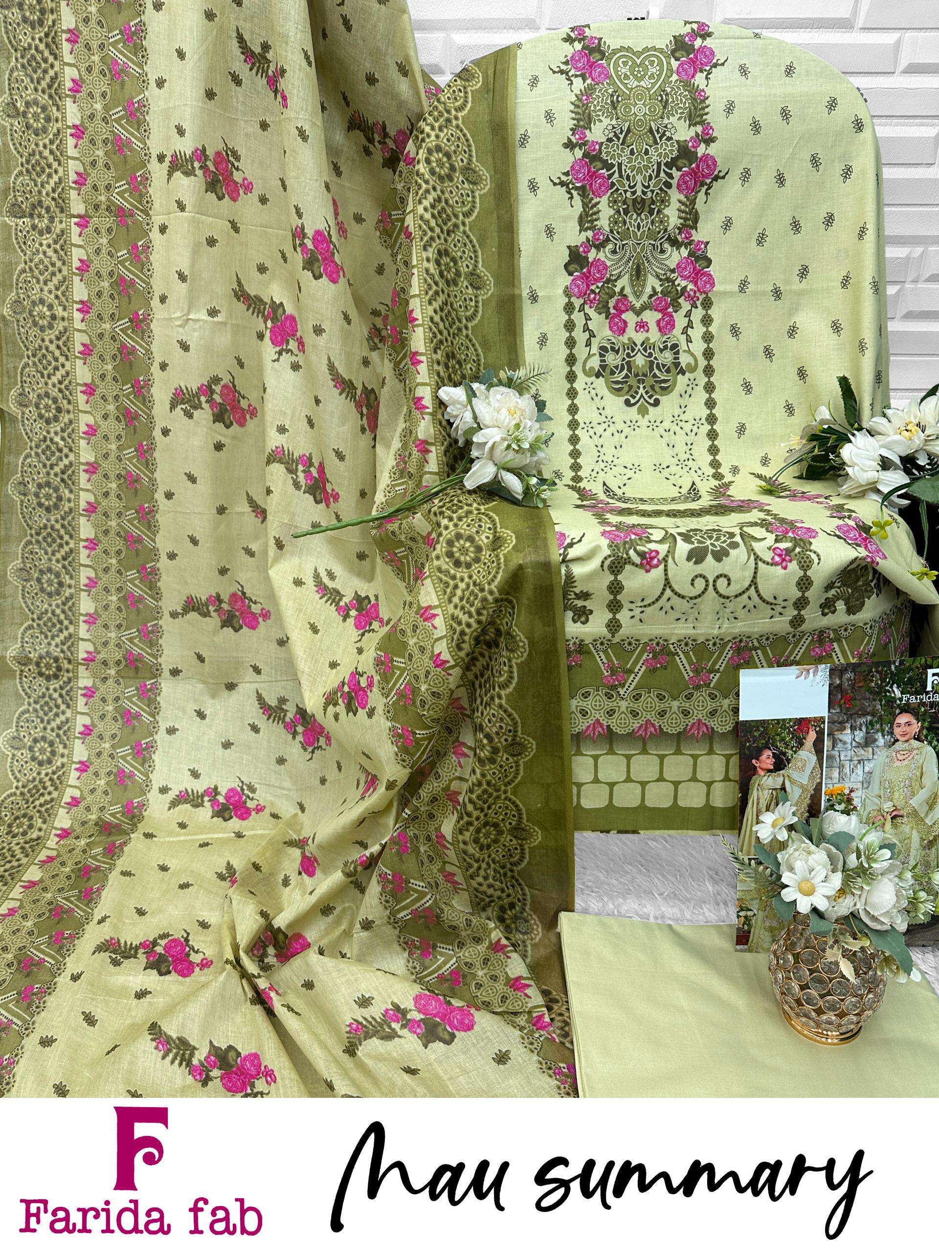 FARIDA FAB MAU SUMMARY COTTON DIGITAL PRINT SALWAR SUIT