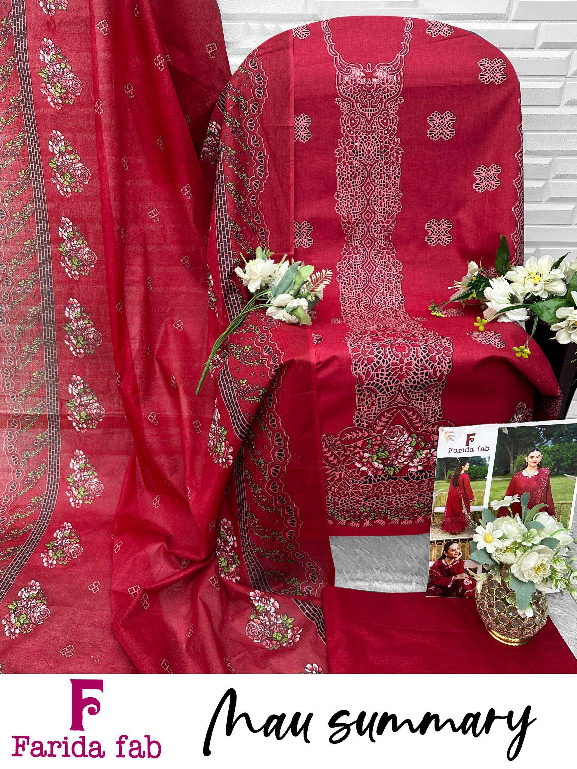 FARIDA FAB MAU SUMMARY COTTON DIGITAL PRINT SALWAR SUIT