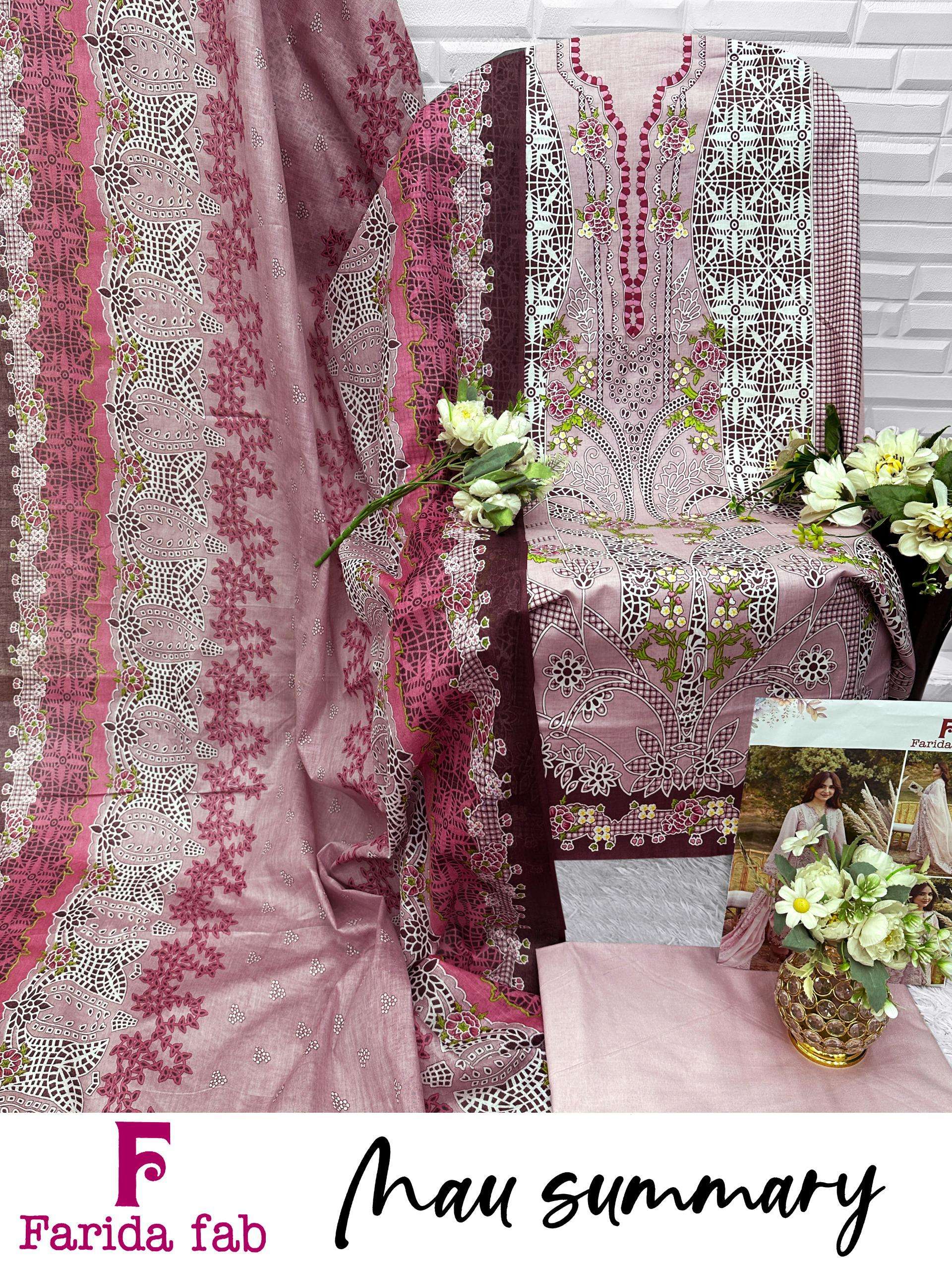 FARIDA FAB MAU SUMMARY COTTON DIGITAL PRINT SALWAR SUIT