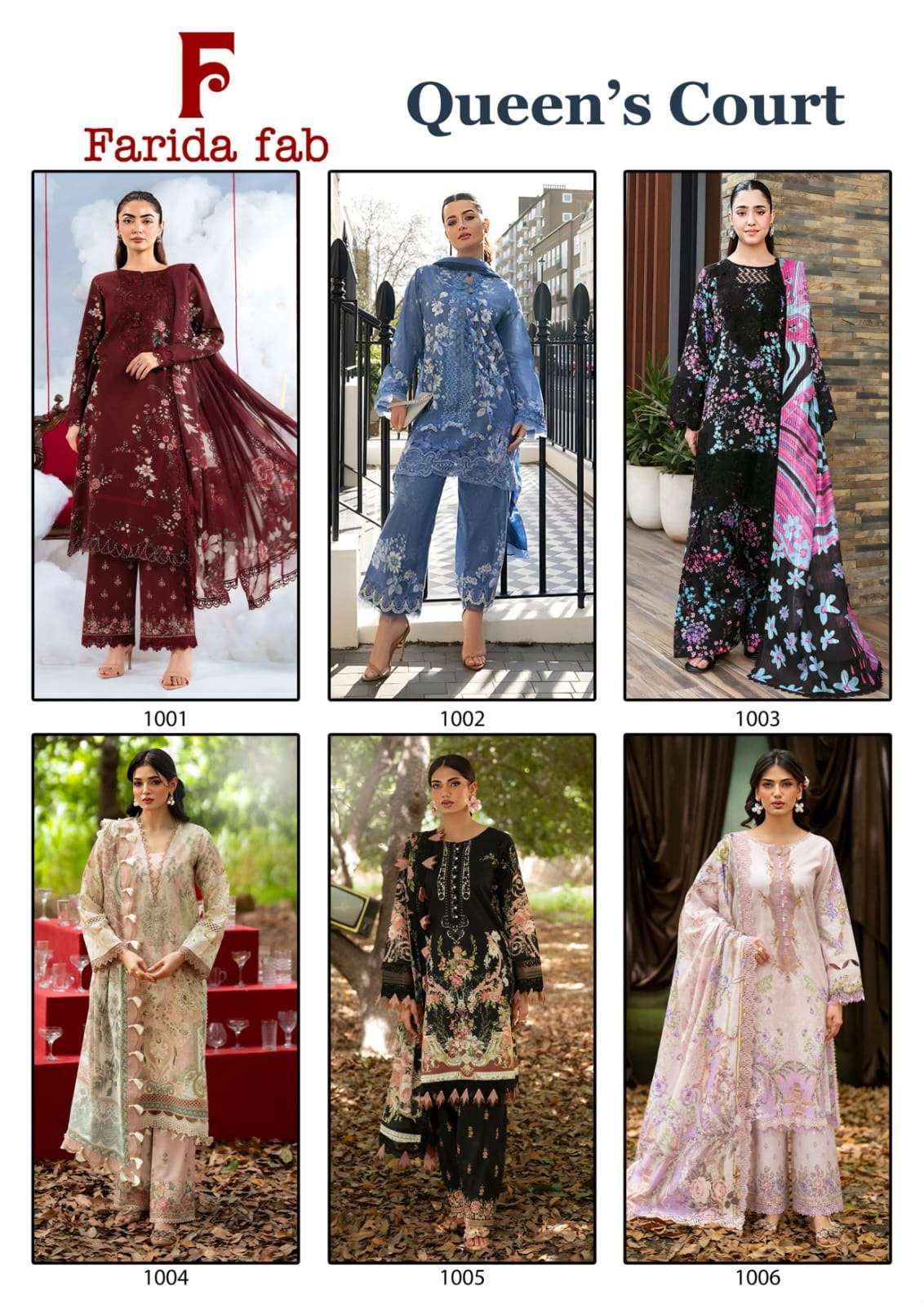 FARIDA FAB QUEENS COURT COTTON DIGITAL PRINTS SALWAR SUIT