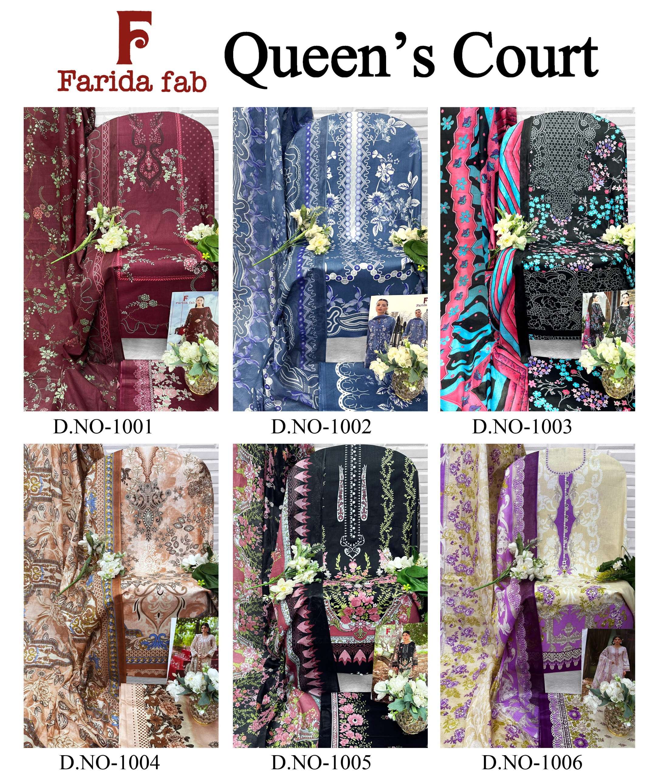 FARIDA FAB QUEENS COURT COTTON DIGITAL PRINTS SALWAR SUIT