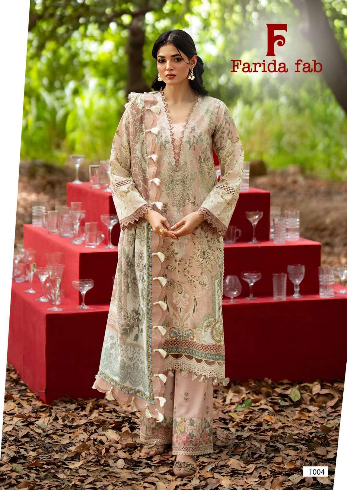 FARIDA FAB QUEENS COURT COTTON DIGITAL PRINTS SALWAR SUIT