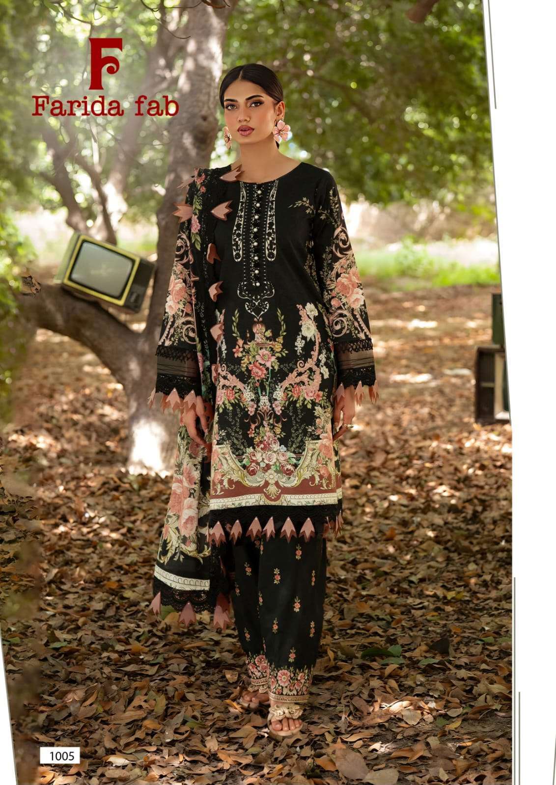 FARIDA FAB QUEENS COURT COTTON DIGITAL PRINTS SALWAR SUIT