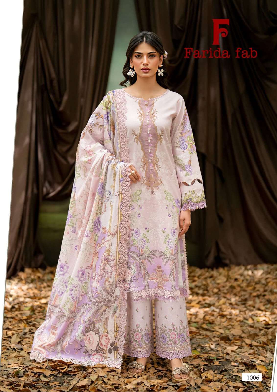 FARIDA FAB QUEENS COURT COTTON DIGITAL PRINTS SALWAR SUIT