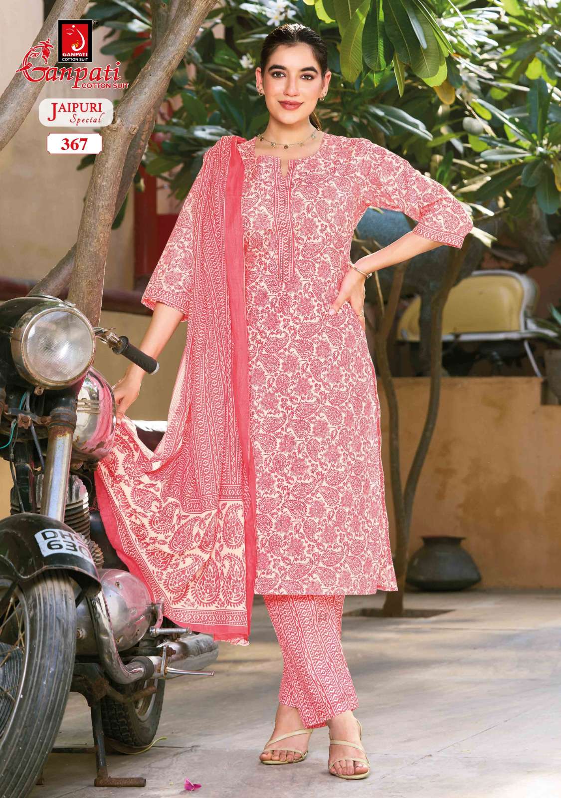 GANPATI JAIPURI VOL 18 COTTON PRINTED READY MADE SUIT