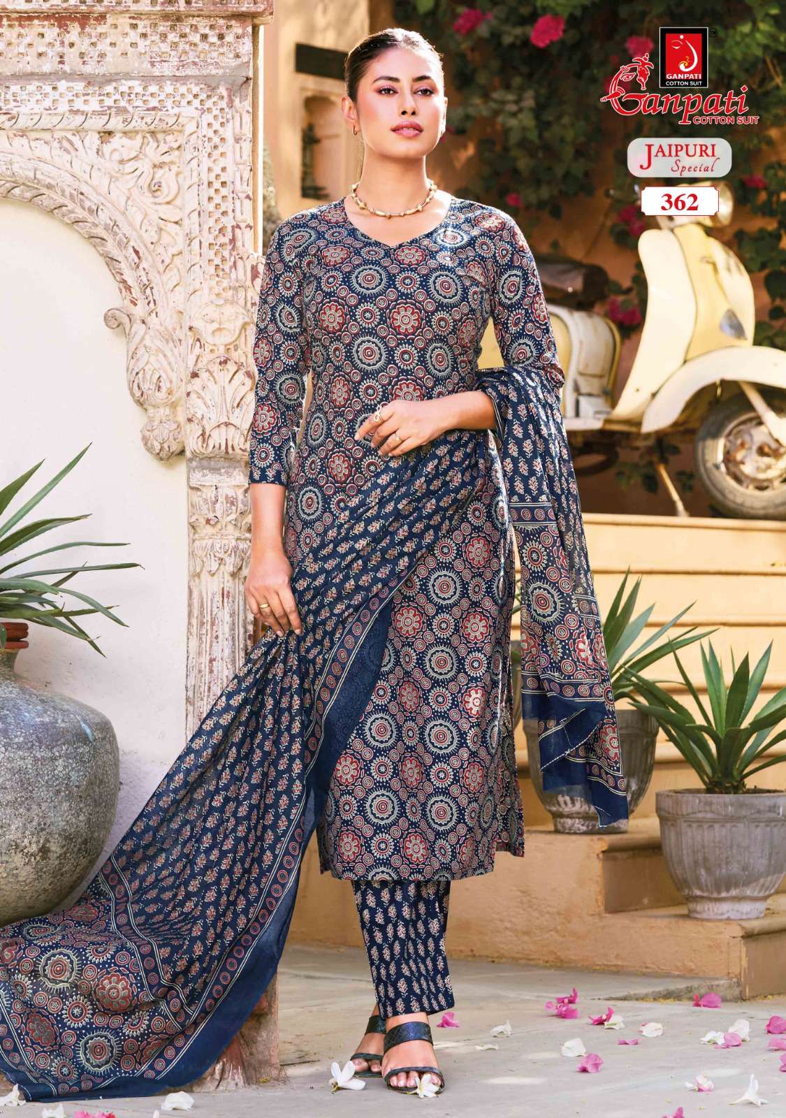 GANPATI JAIPURI VOL 18 COTTON PRINTED READY MADE SUIT