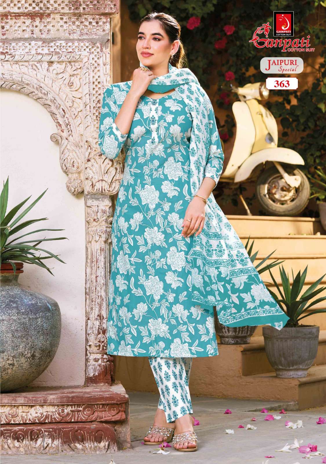 GANPATI JAIPURI VOL 18 COTTON PRINTED READY MADE SUIT