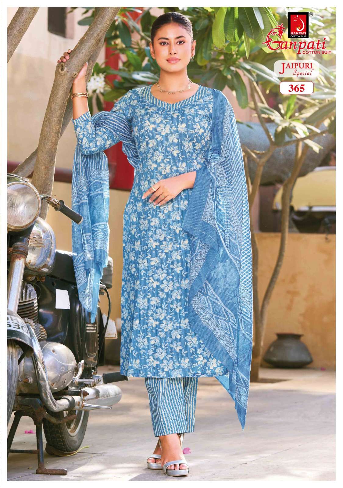 GANPATI JAIPURI VOL 18 COTTON PRINTED READY MADE SUIT
