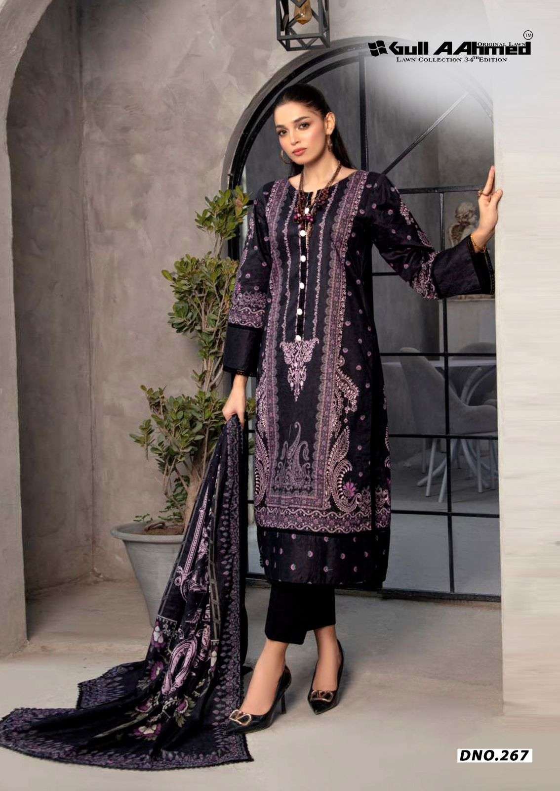 GULL AAHMED LAWN COLLECTION VOL 34 COTTON DIGITAL PRINTS SALWAR SUIT