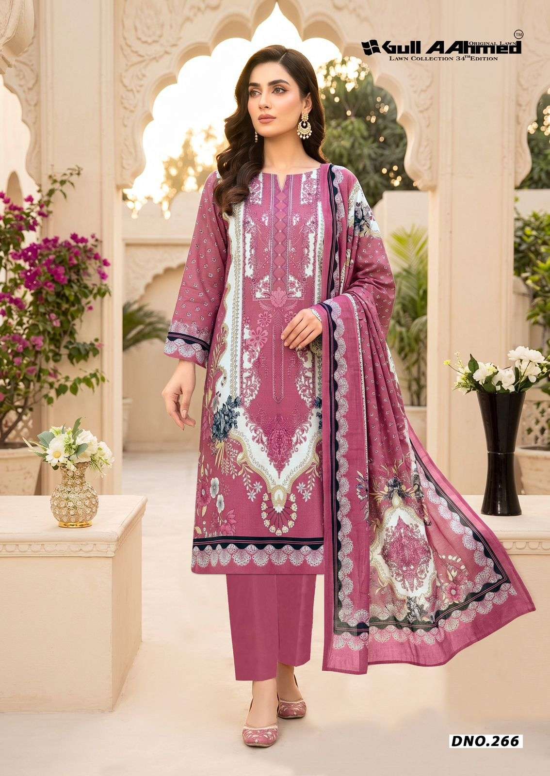GULL AAHMED LAWN COLLECTION VOL 34 COTTON DIGITAL PRINTS SALWAR SUIT