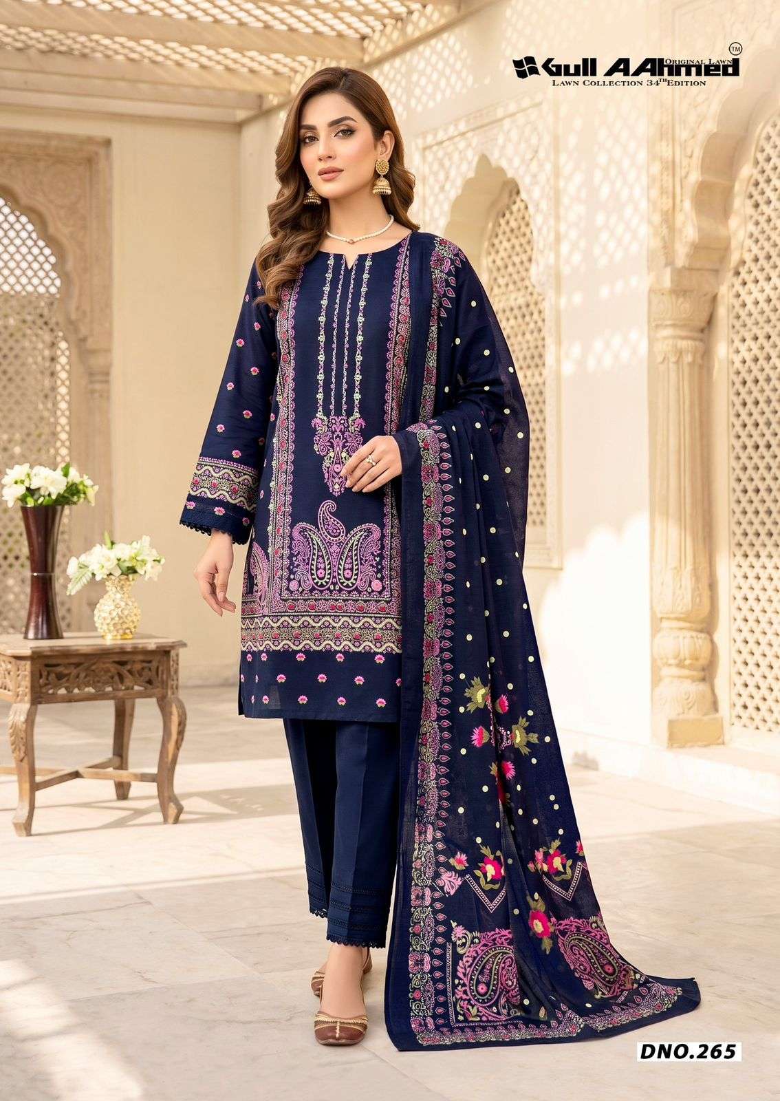 GULL AAHMED LAWN COLLECTION VOL 34 COTTON DIGITAL PRINTS SALWAR SUIT