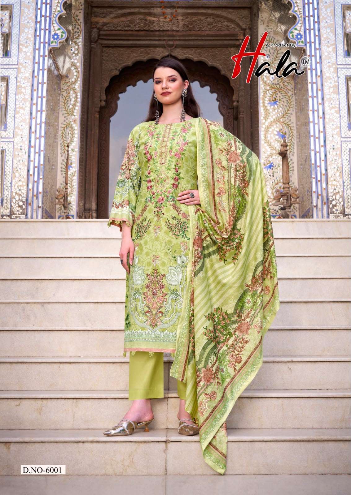 HALA AAYAT VOL 6 COTTON DIGITAL STYLE PRINT WITH FANCY WORK SUIT