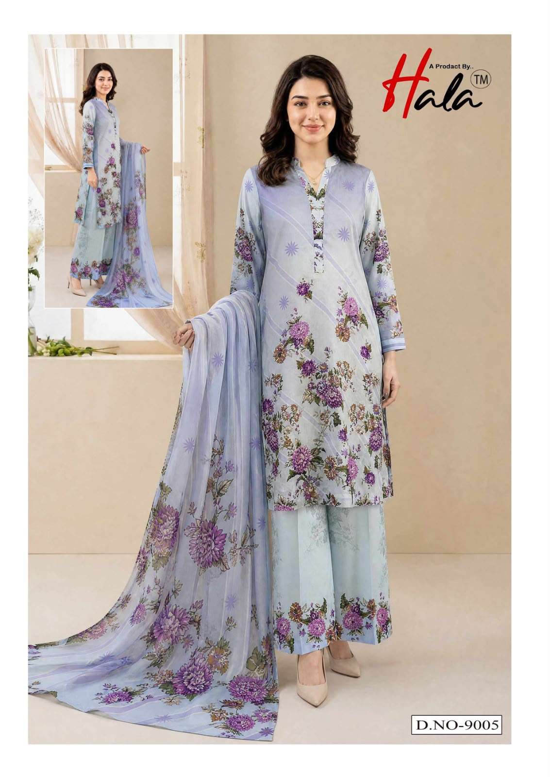 HALA RAMSHA VOL 9 COTTON DIGITAL KARACHI PRINTS SALWAR SUIT