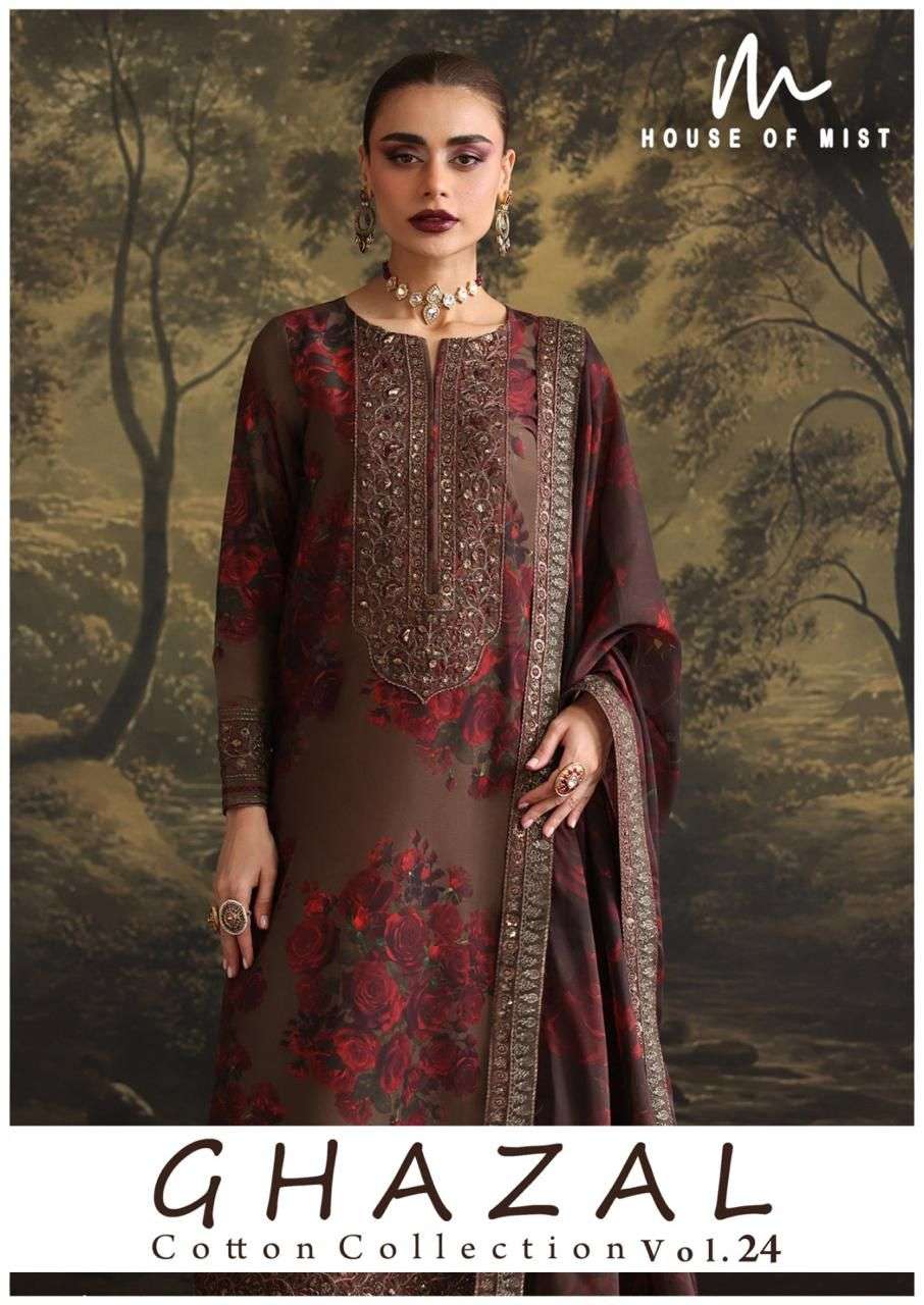 HOUSE OF MIST GHAZAL COTTON COLLECTION VOL 24 READY MADE COLLECTION 