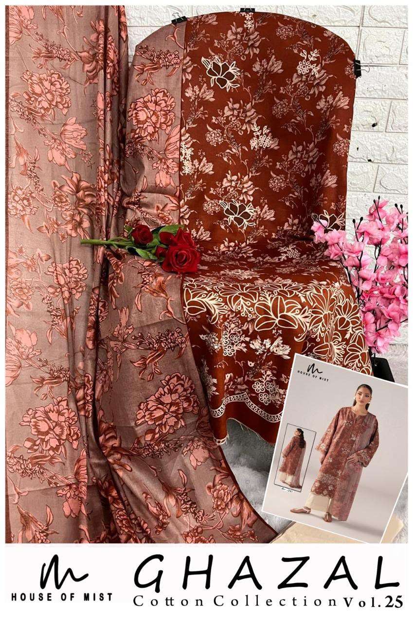 HOUSE OF MIST GHAZAL COTTON COLLECTION VOL 25 COTTON DIGITAL PRINT SALWAR SUIT