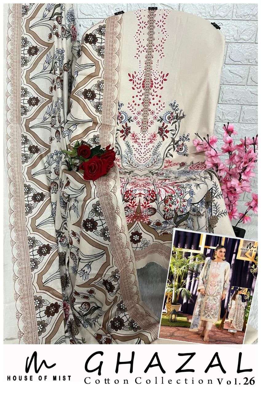 HOUSE OF MIST GHAZAL COTTON COLLECTION VOL 26 COTTON DIGITAL PRINT SALWAR SUIT