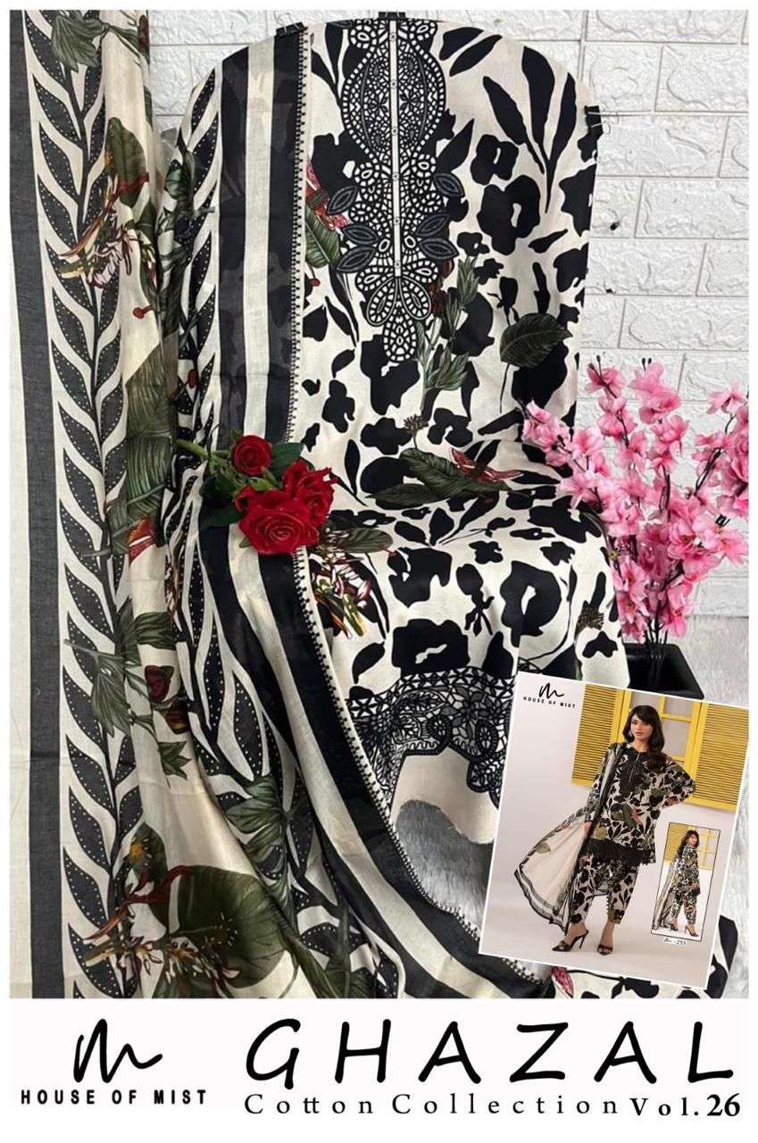 HOUSE OF MIST GHAZAL COTTON COLLECTION VOL 26 COTTON DIGITAL PRINT SALWAR SUIT