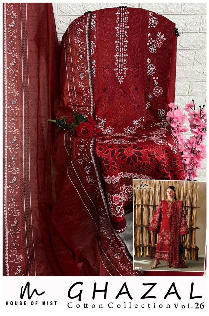 HOUSE OF MIST GHAZAL COTTON COLLECTION VOL 26 COTTON DIGITAL PRINT SALWAR SUIT
