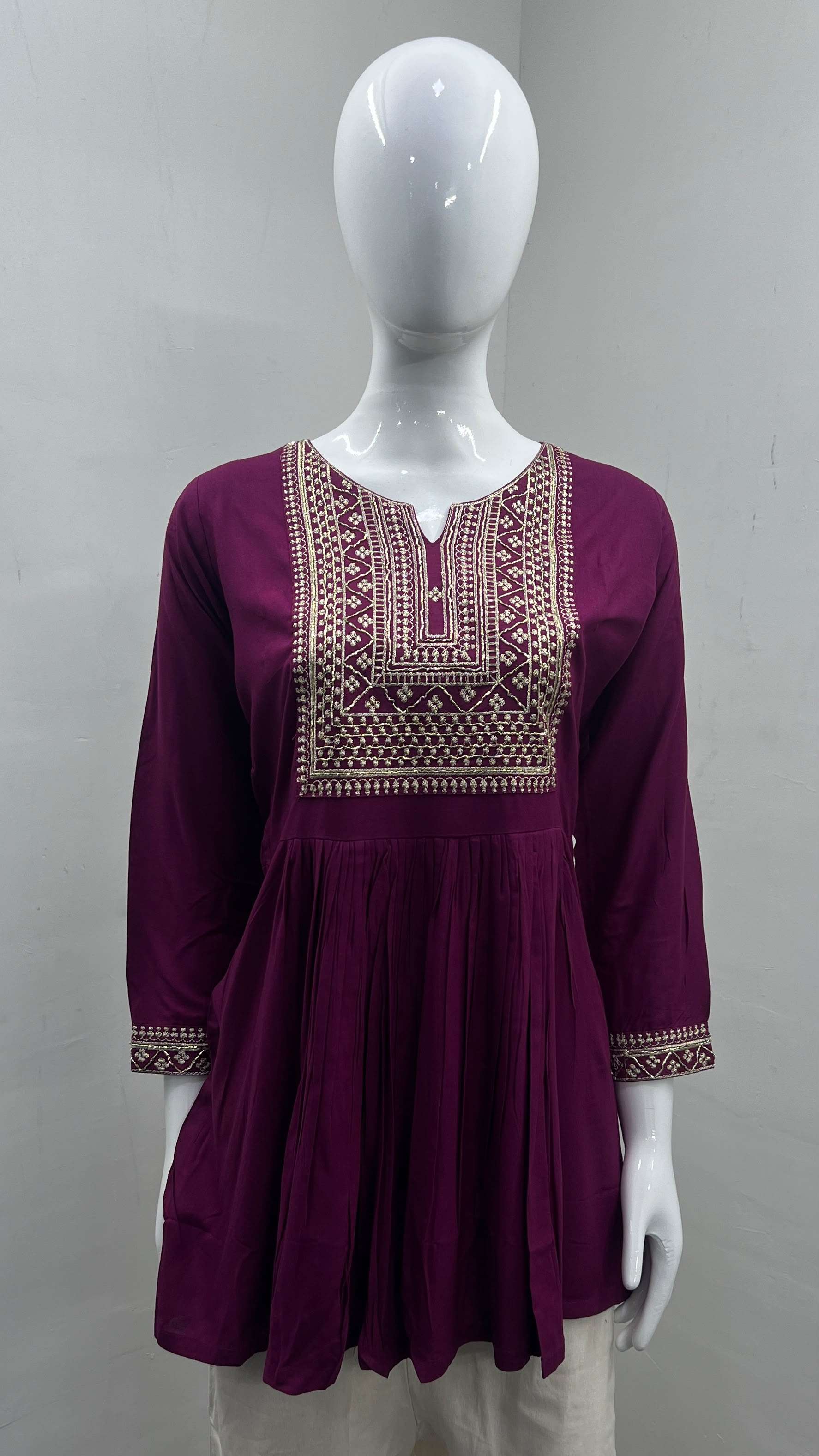 INLI ADAA 2.0 RAYON FANCY WORKS LADIES WESTERN WEAR TOP