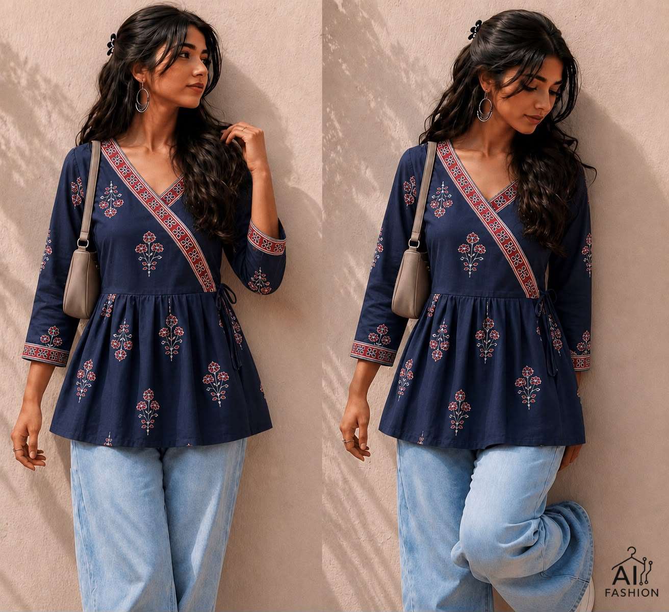 INLI PEPLUM TOP COLLECTION VOL 2 COTTON PRINTED FANCY WEAR LADIES TOP