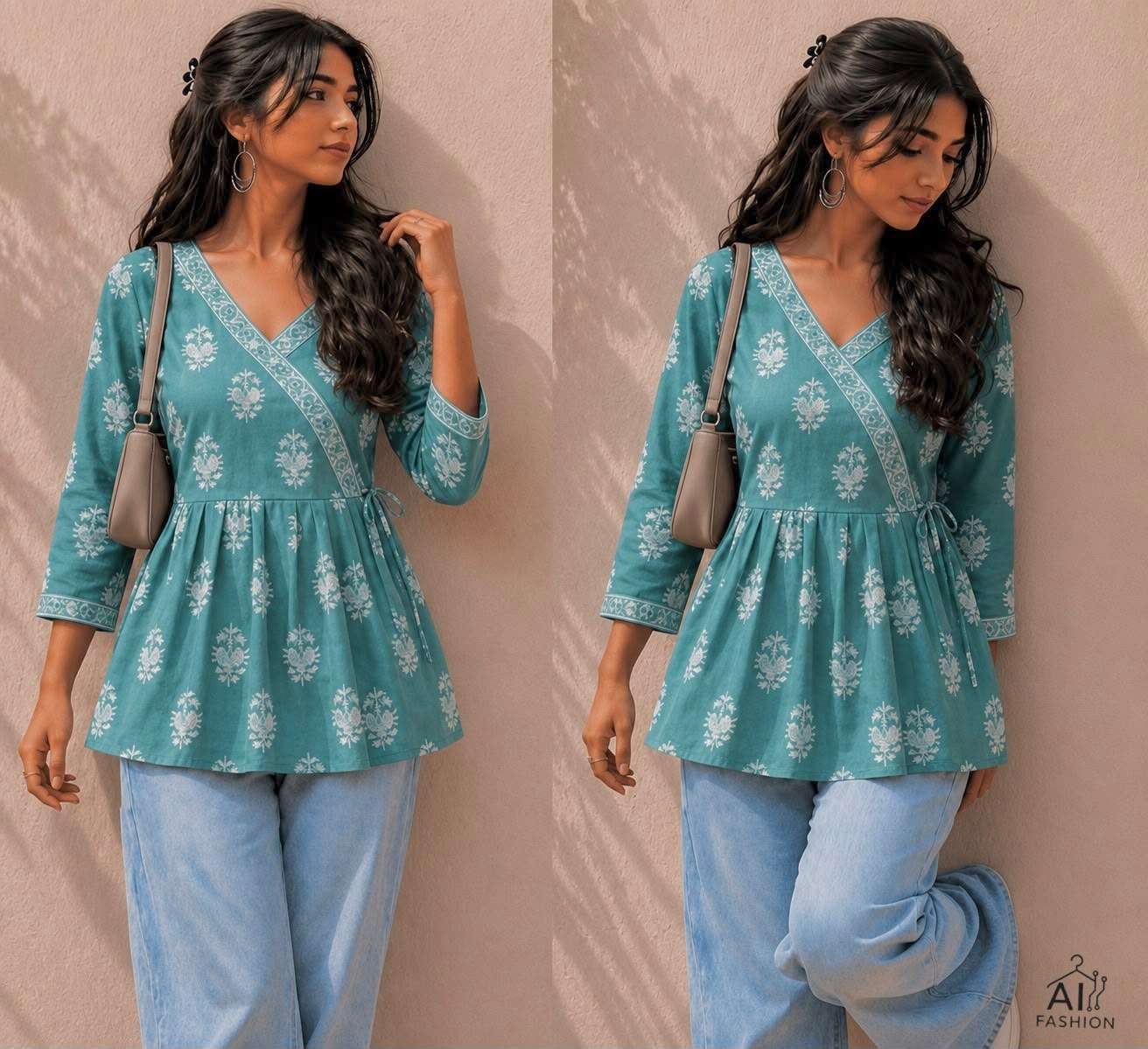 INLI PEPLUM TOP COLLECTION VOL 2 COTTON PRINTED FANCY WEAR LADIES TOP
