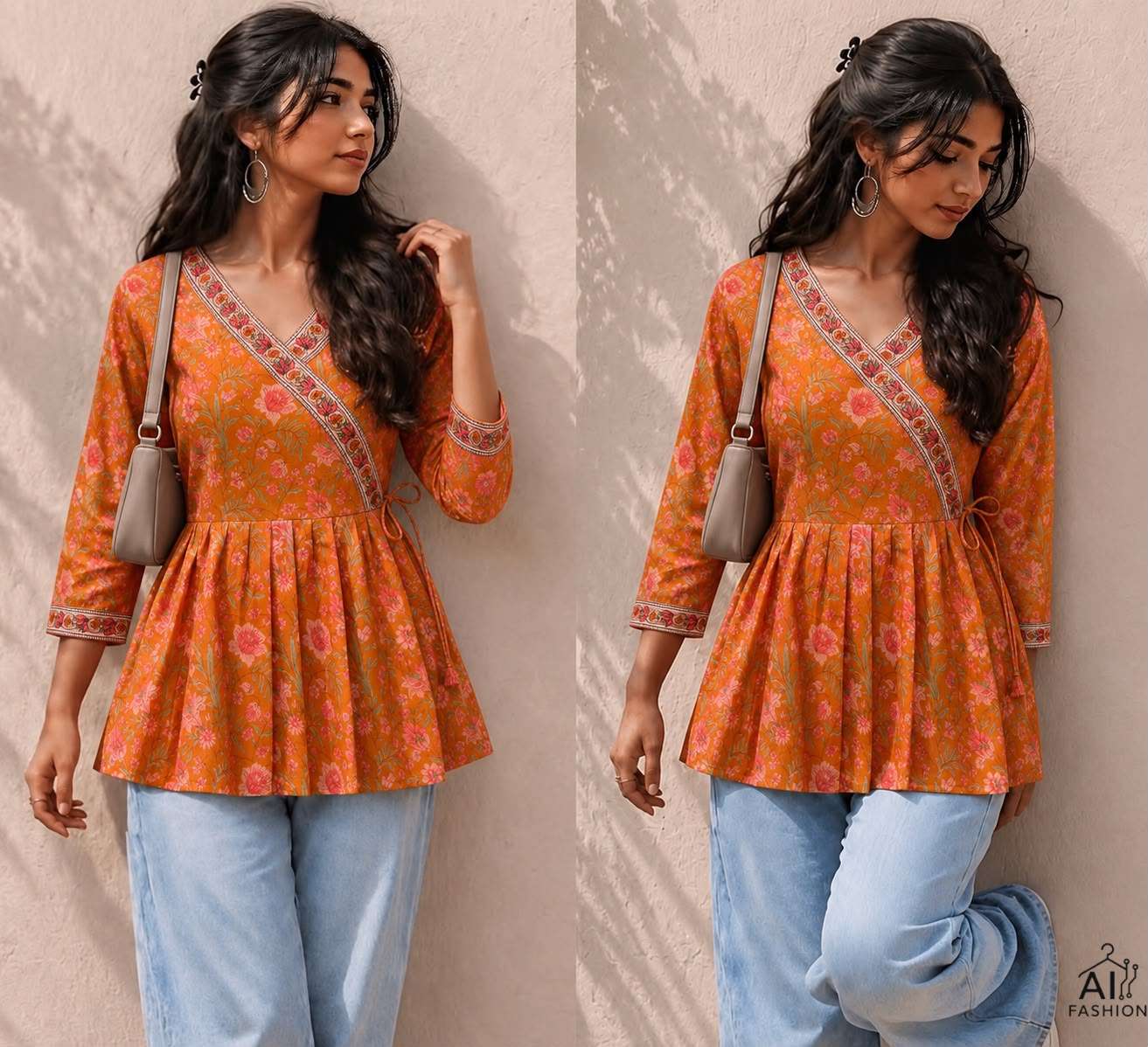 INLI PEPLUM TOP COLLECTION VOL 2 COTTON PRINTED FANCY WEAR LADIES TOP