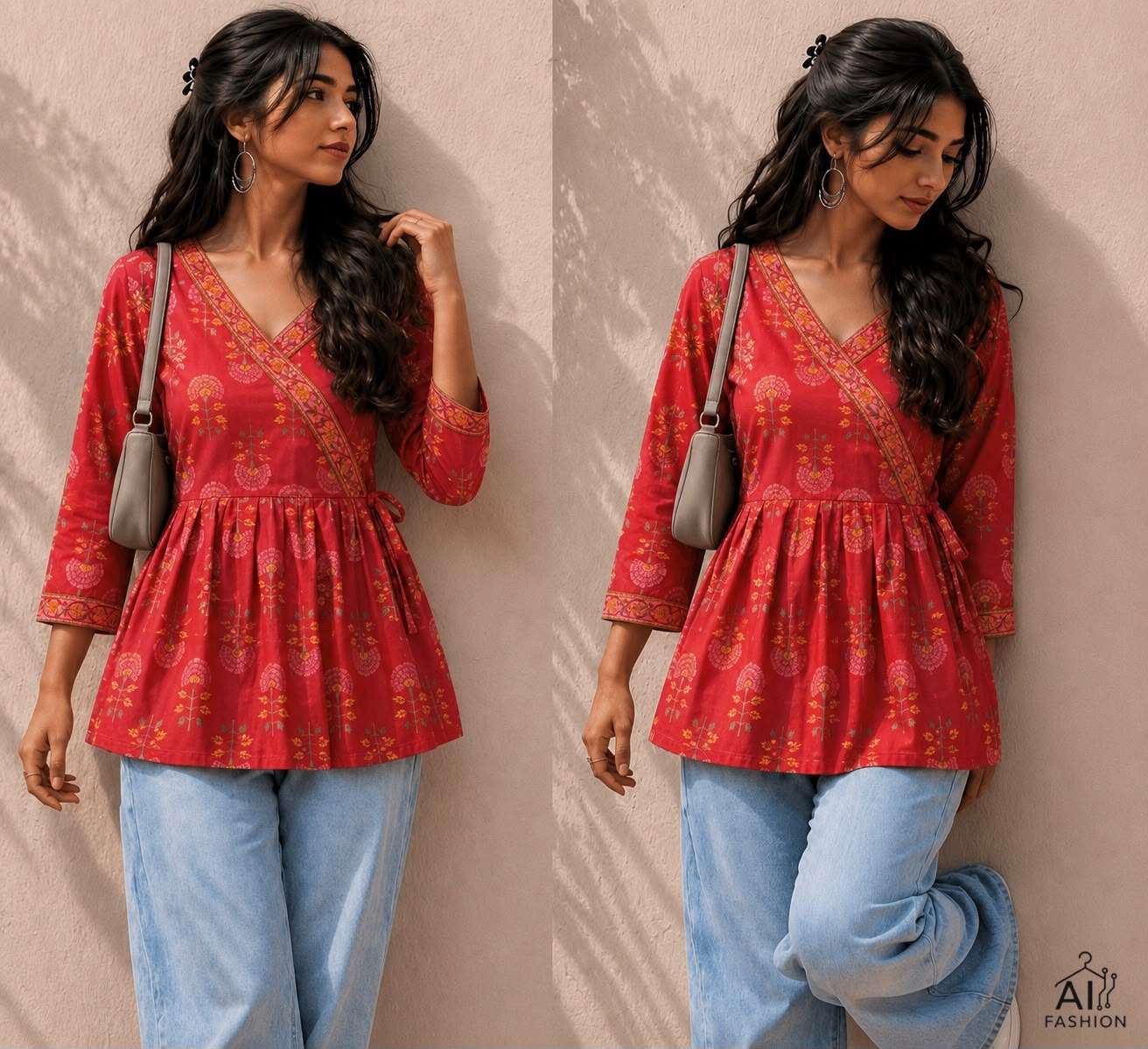 INLI PEPLUM TOP COLLECTION VOL 2 COTTON PRINTED FANCY WEAR LADIES TOP