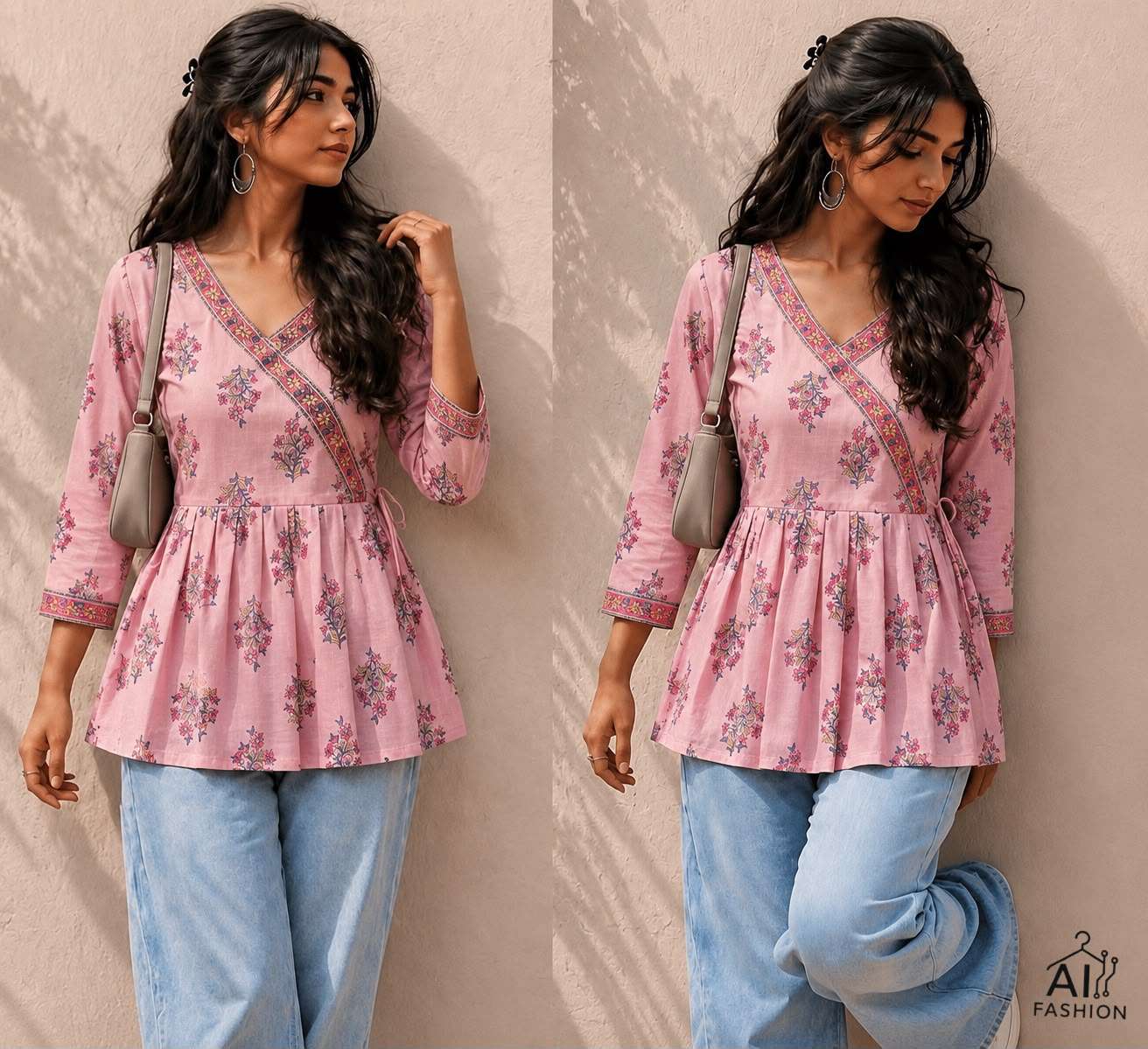INLI PEPLUM TOP COLLECTION VOL 2 COTTON PRINTED FANCY WEAR LADIES TOP