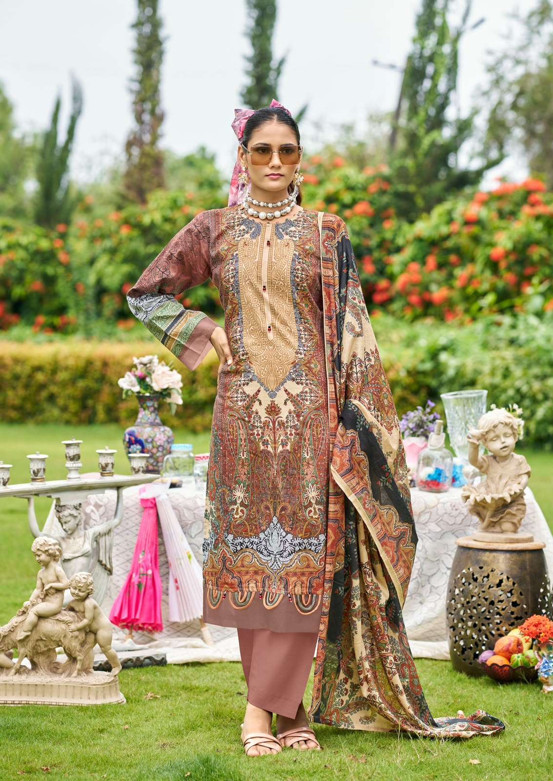 ISHAAL PRINTS GULMOHAR VOL 42 LAWN COTTON DIGITAL PRINTS SALWAR SUIT