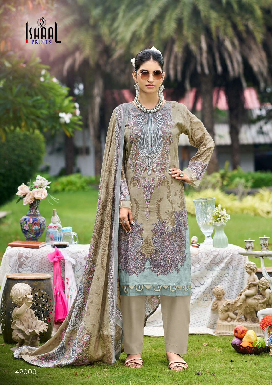 ISHAAL PRINTS GULMOHAR VOL 42 LAWN COTTON DIGITAL PRINTS SALWAR SUIT