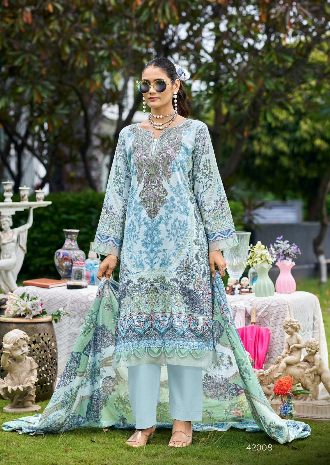 ISHAAL PRINTS GULMOHAR VOL 42 LAWN COTTON DIGITAL PRINTS SALWAR SUIT