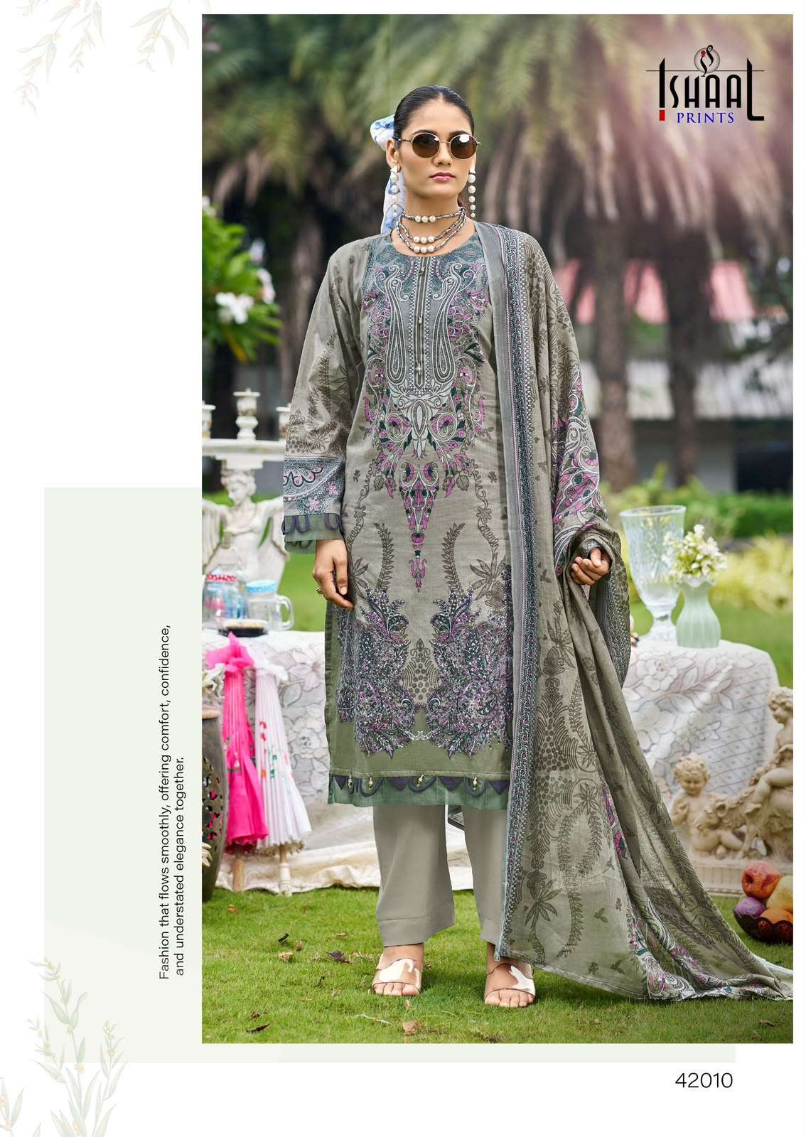 ISHAAL PRINTS GULMOHAR VOL 42 LAWN COTTON DIGITAL PRINTS SALWAR SUIT