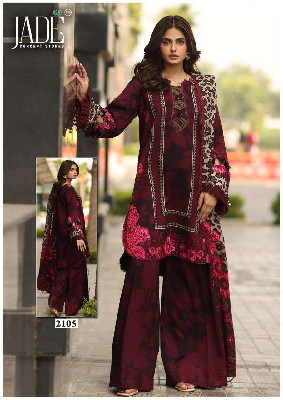 JADE BIN SAEED HEAVY COTTON LUXURY COLLECTION VOL 21 COTTON DIGITAL PRINT SALWAR SUIT