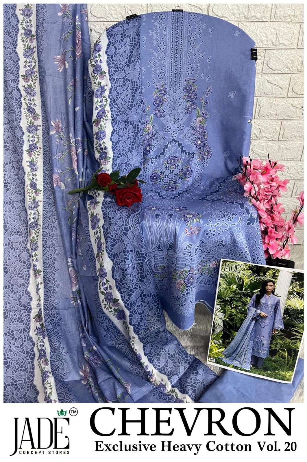 JADE CHEVRON EXCLUSIVE HEAVY COTTON VOL 20 COTTON DIGITAL PRINTS SALWAR SUIT