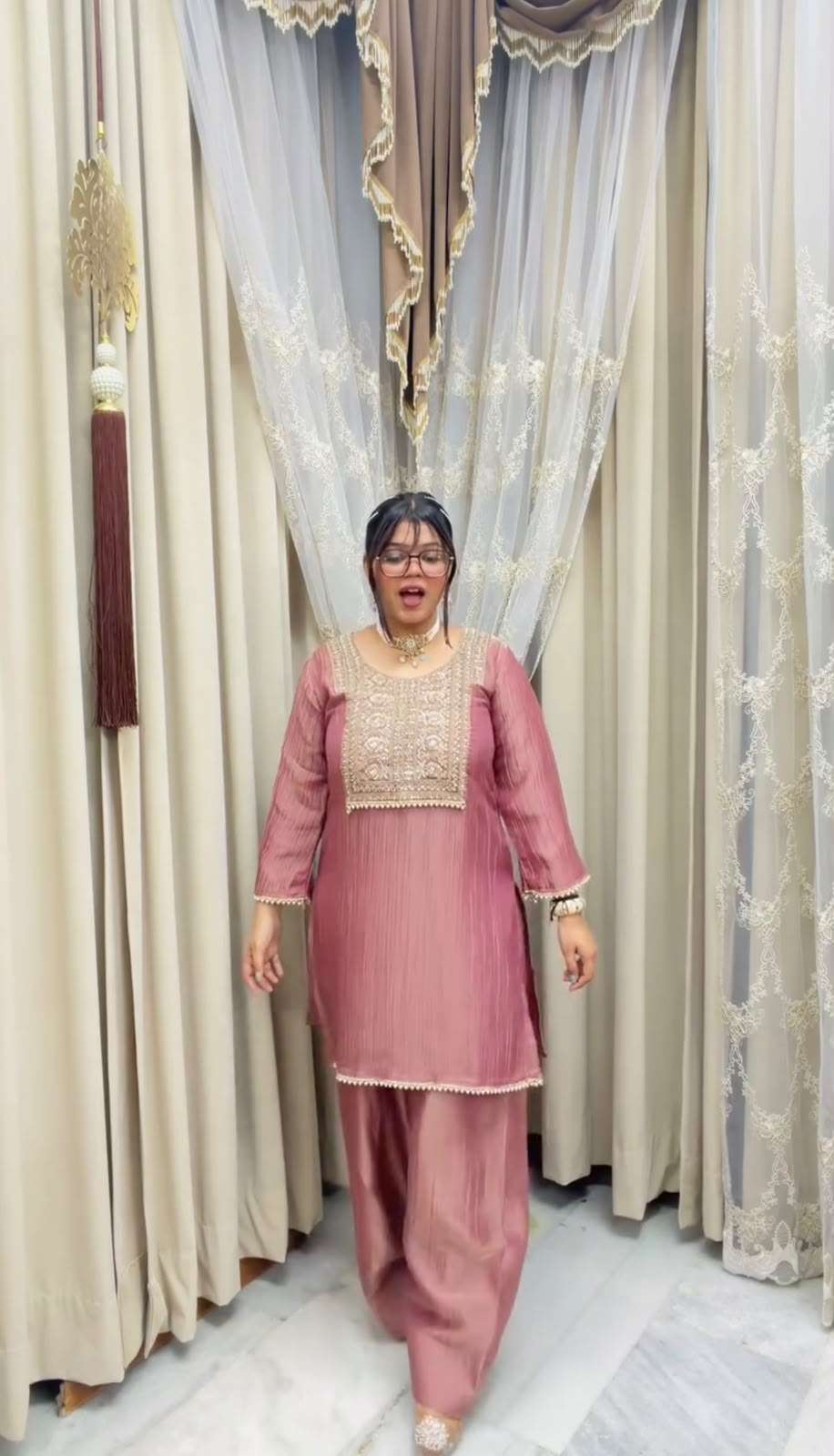 JF 053 SILK DESIGNER WORK PARTY WEAR TOP BOTTOM AND DUPATTA SET 