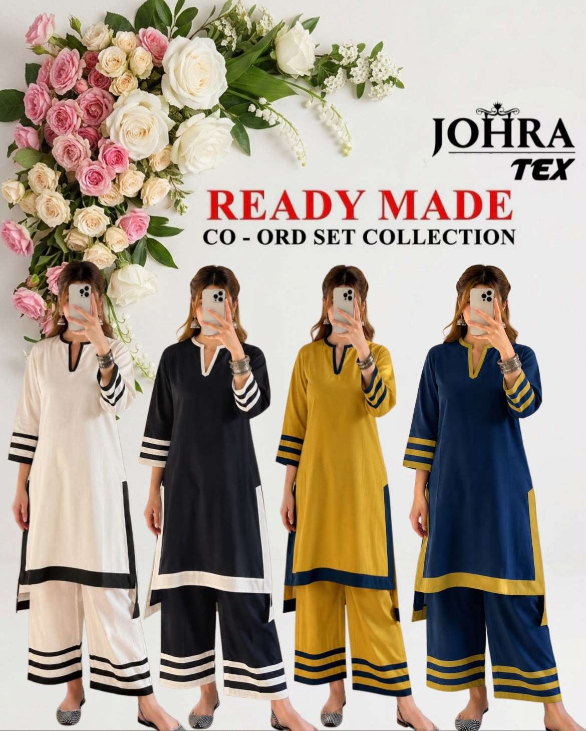 JOHRA TEX  JT 204 READY MADE CO-ORD SET COLLECTION 