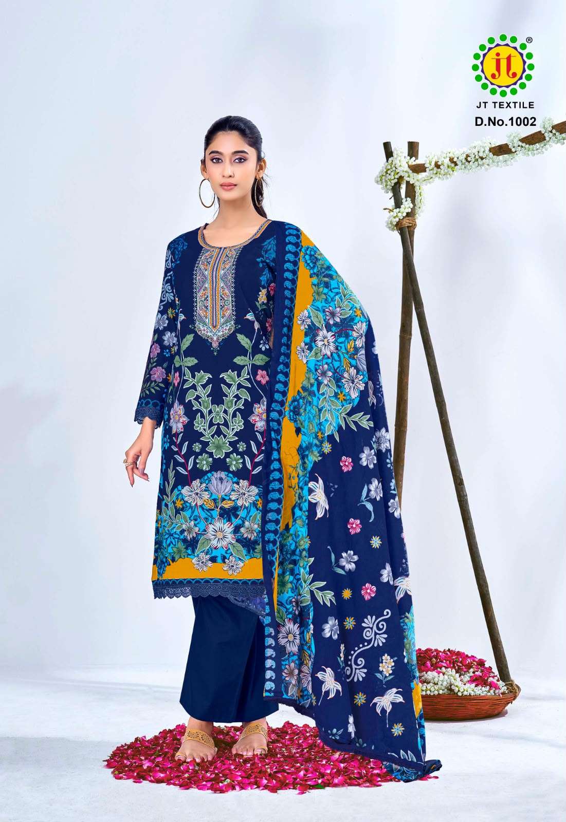 JT AAFREEN NOOR VOL 1 COTTON DIGITAL PRINT WITH FANCY WORK SUIT