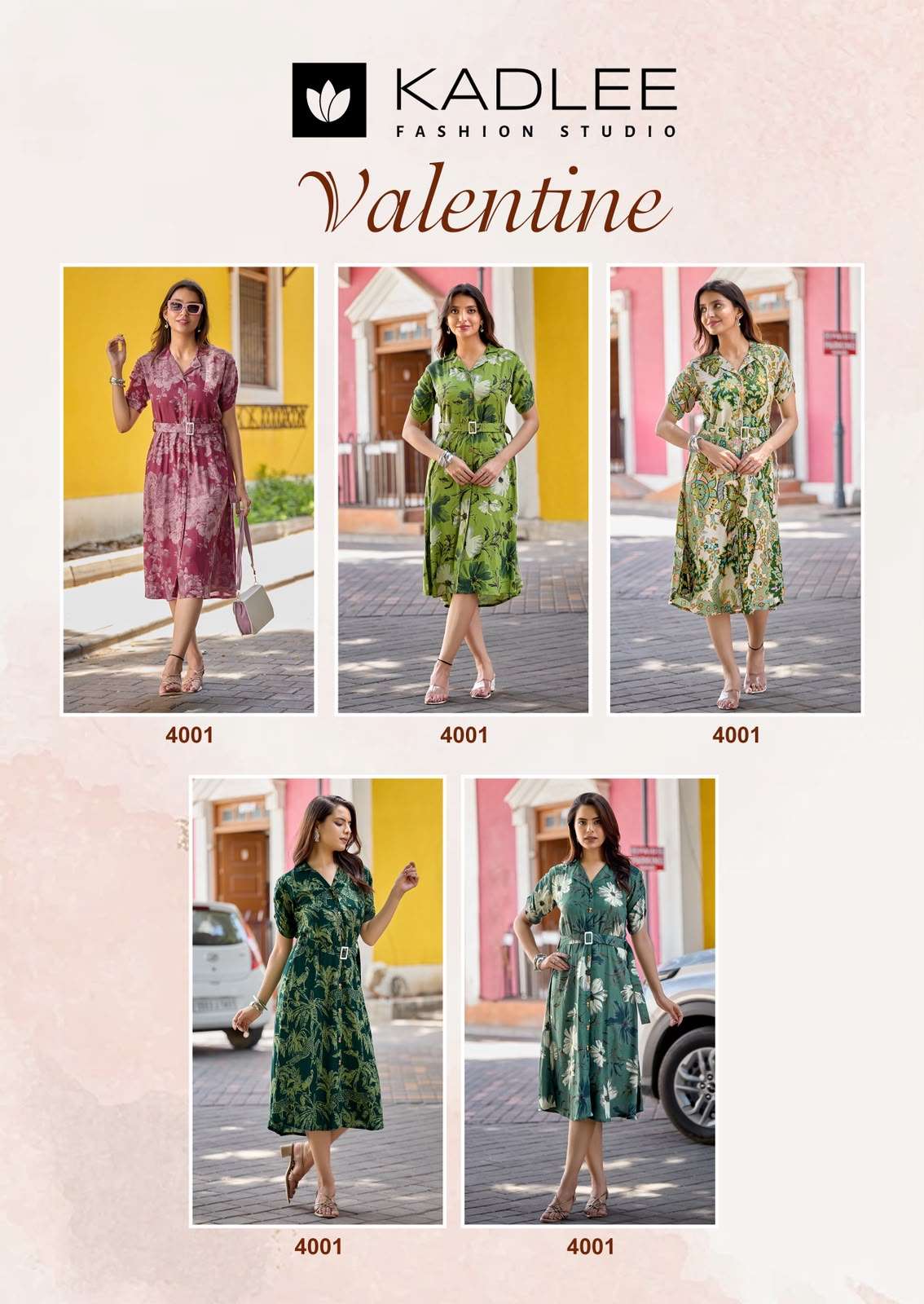 KADLEE FASHION VALENTINE RAYON PRINT FANCY WESTERN WEAR LADIES ONE PIECE GOWN 