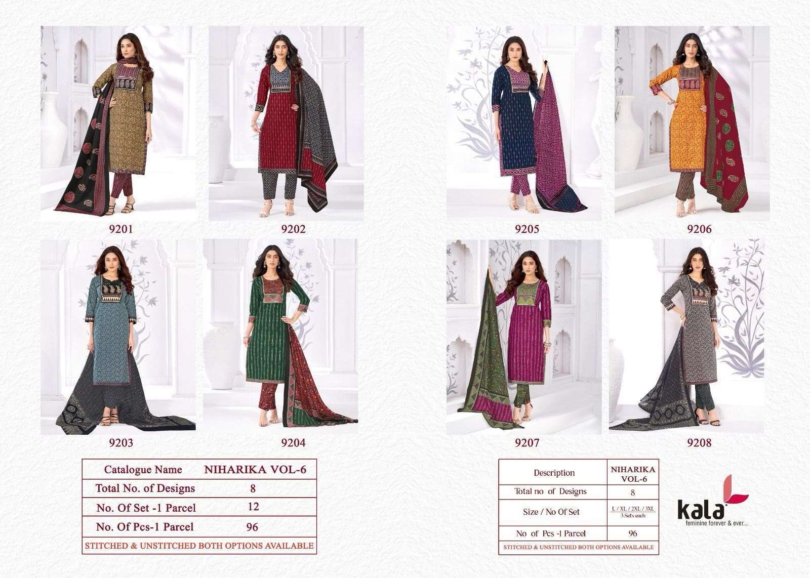 KALA FASHION NIHARIKA VOL 6 READY MADE COLLECTION 