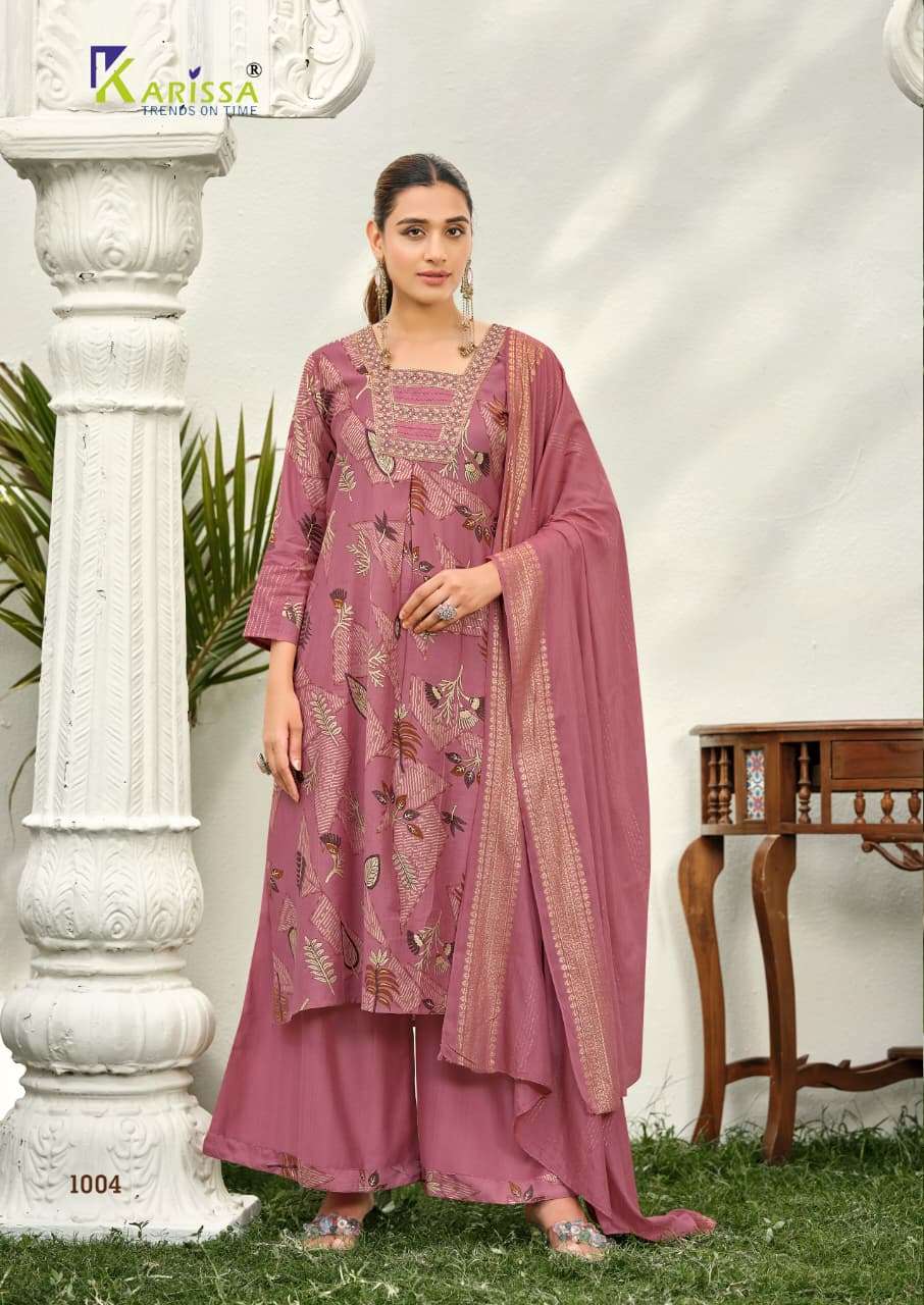 KARISSA HARLEEN STRAIGHT CUT TOP BOTTOM WITH DUPATTA SET