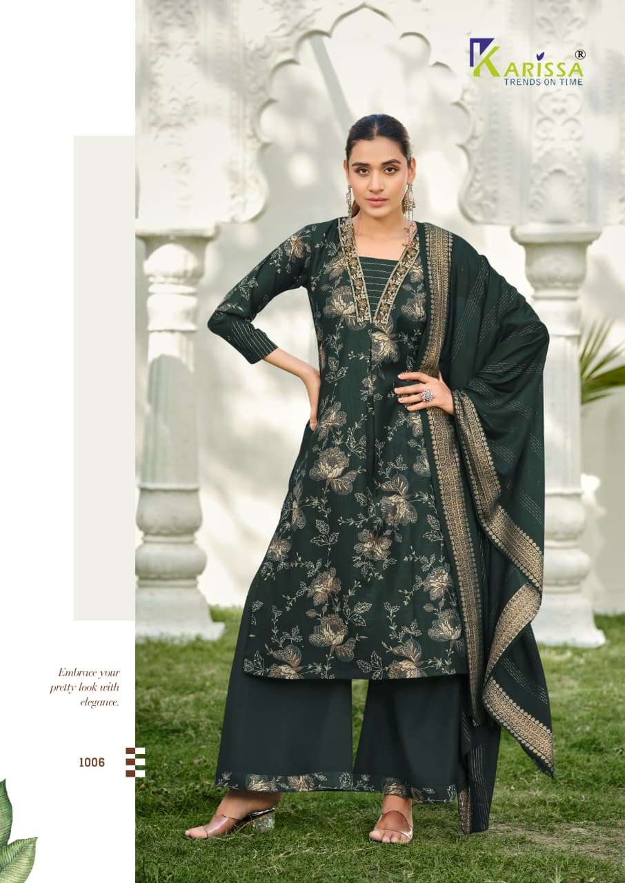 KARISSA HARLEEN STRAIGHT CUT TOP BOTTOM WITH DUPATTA SET