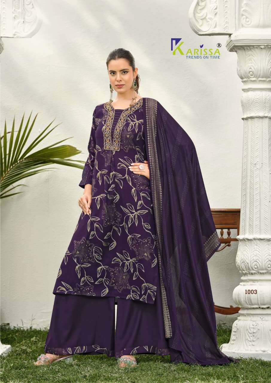 KARISSA HARLEEN STRAIGHT CUT TOP BOTTOM WITH DUPATTA SET