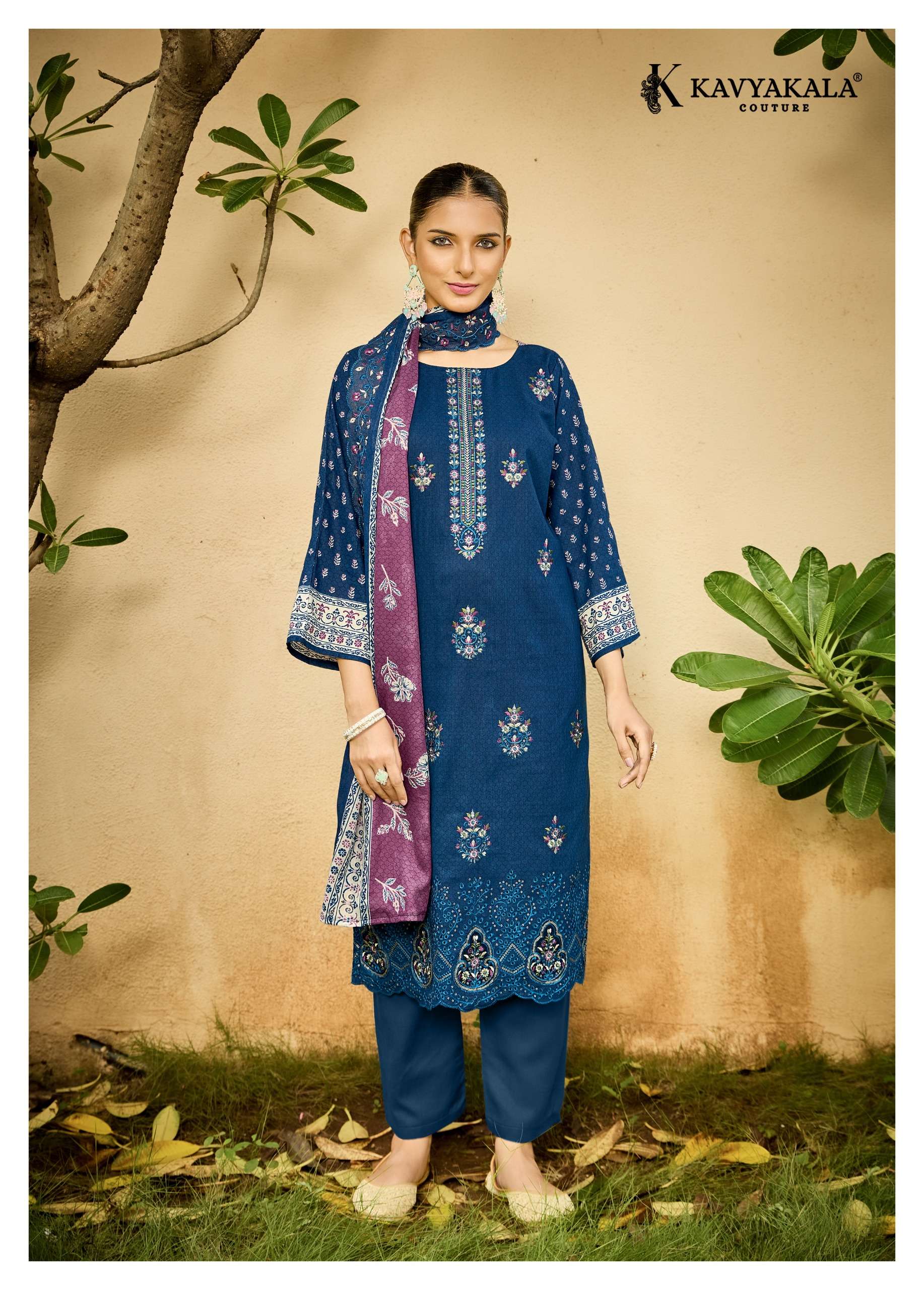 KAVYA‎‎ KALA COUTURE AAFREEN LAWN COTTON PRINT WITH DESIGNER WORK SUIT