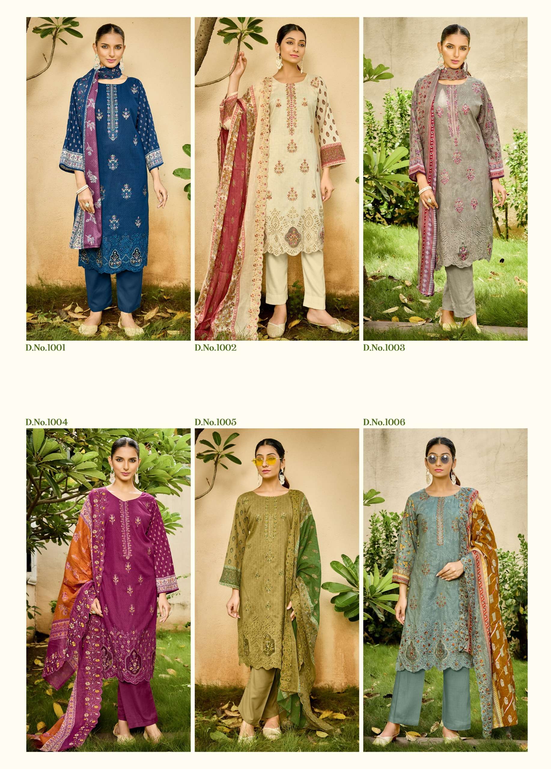 KAVYA‎‎ KALA COUTURE AAFREEN LAWN COTTON PRINT WITH DESIGNER WORK SUIT
