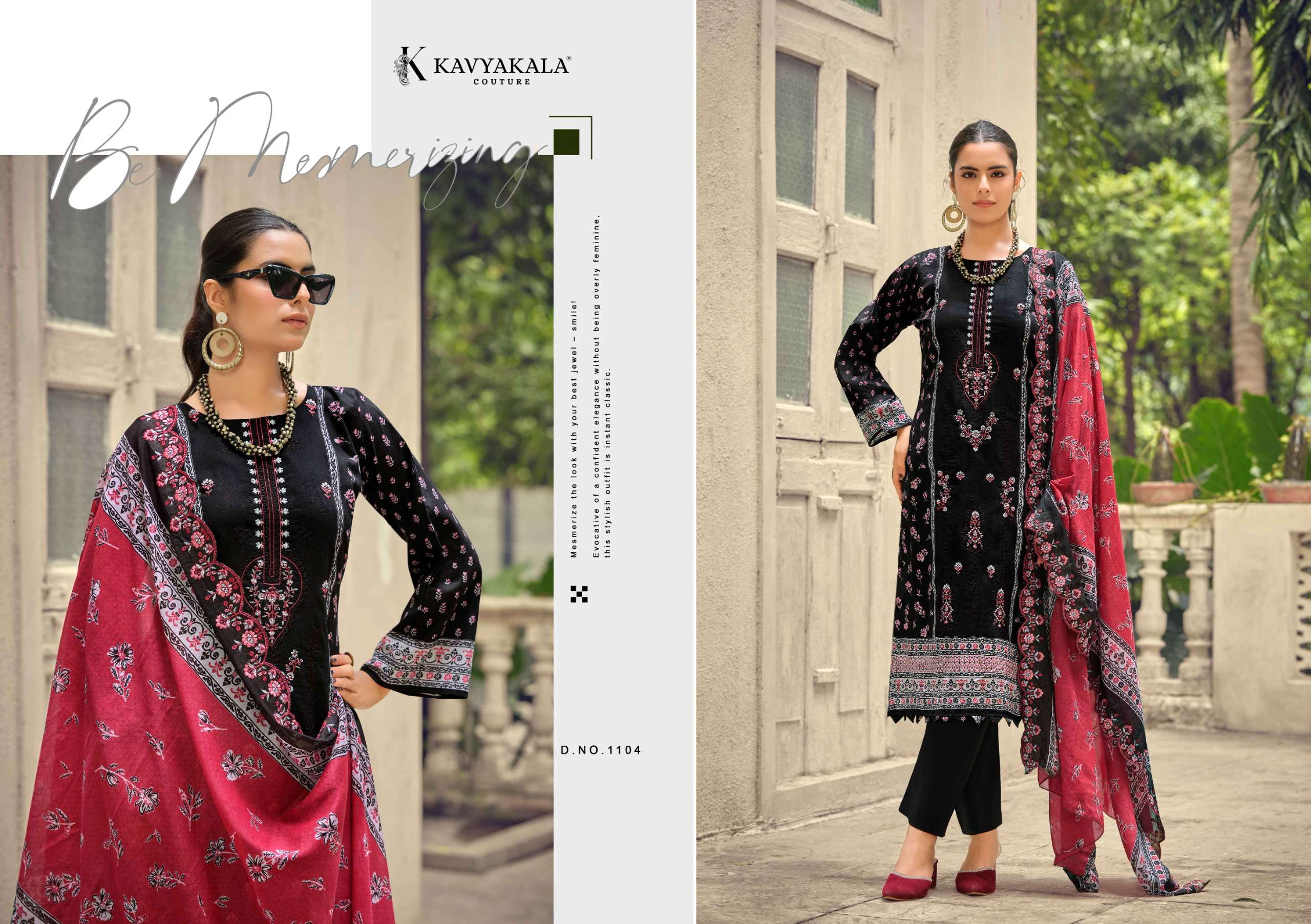 KAVYA‎‎‎ KALA COUTURE BIN SAEED VOL 11 COTTON DIGITAL PRINT WITH FANCY WORK SUIT